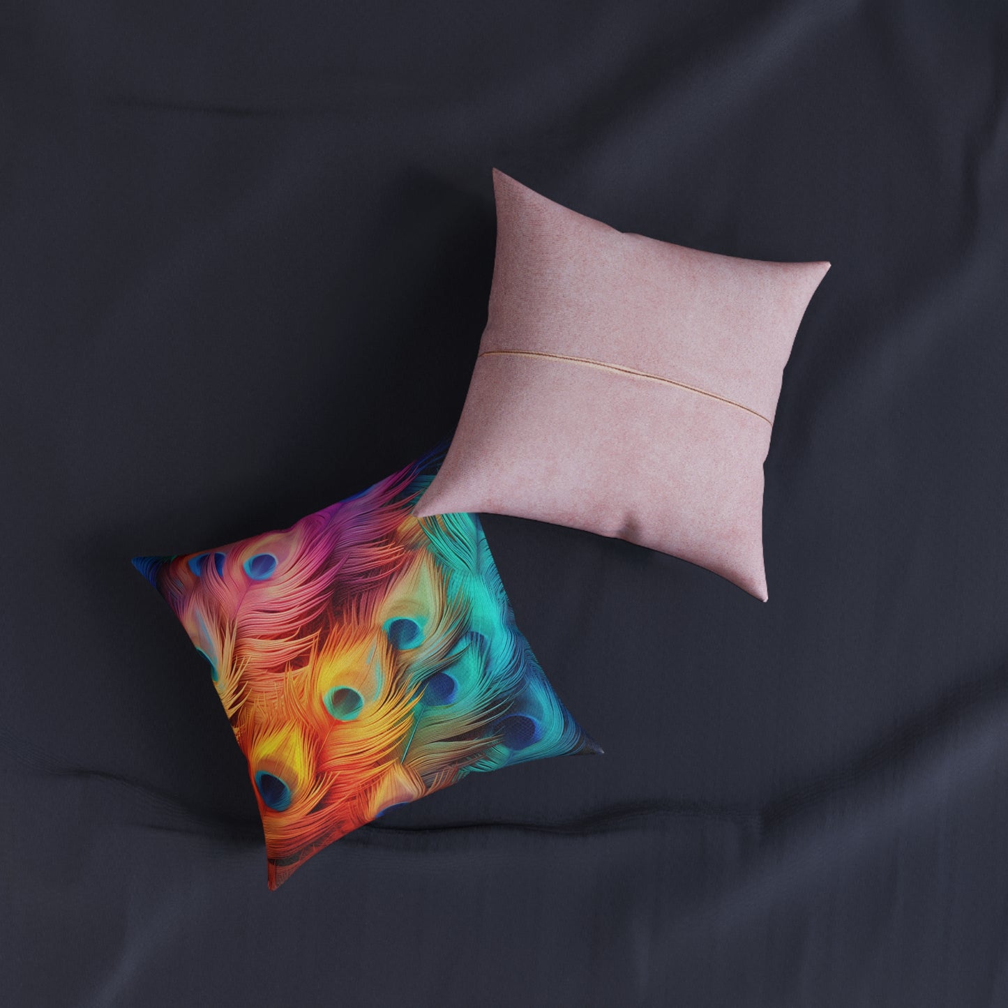 Square Pillow - Pink Back