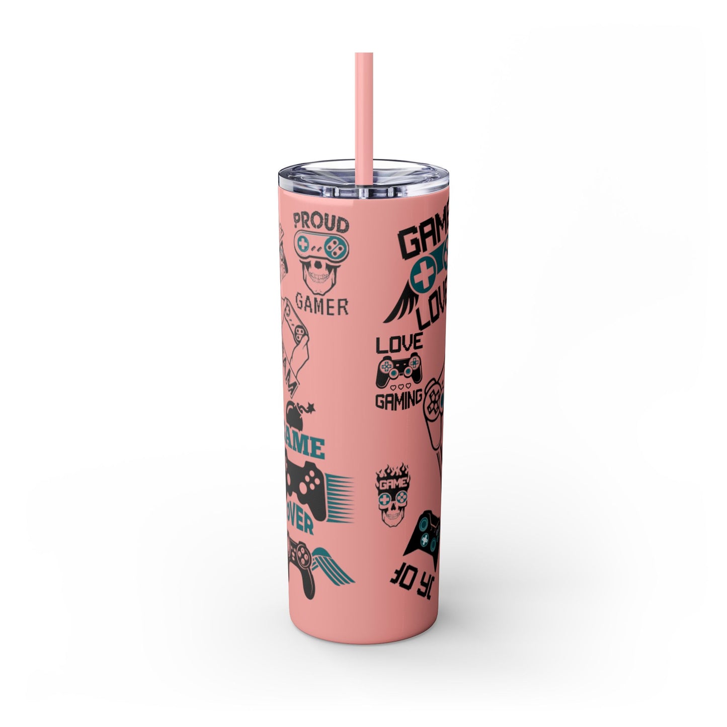 Skinny Tumbler with Straw, 20oz