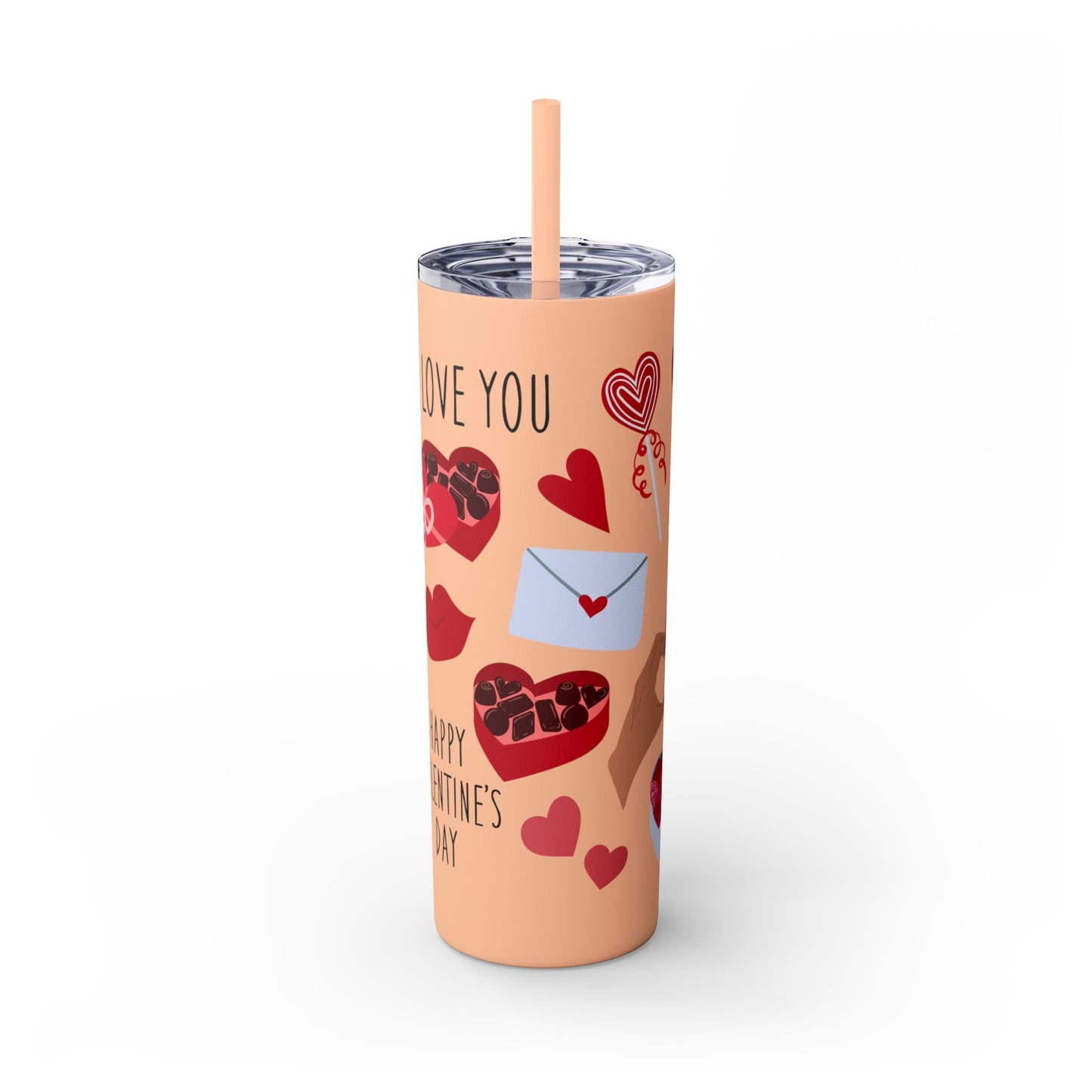 Skinny Tumbler with Straw, 20oz