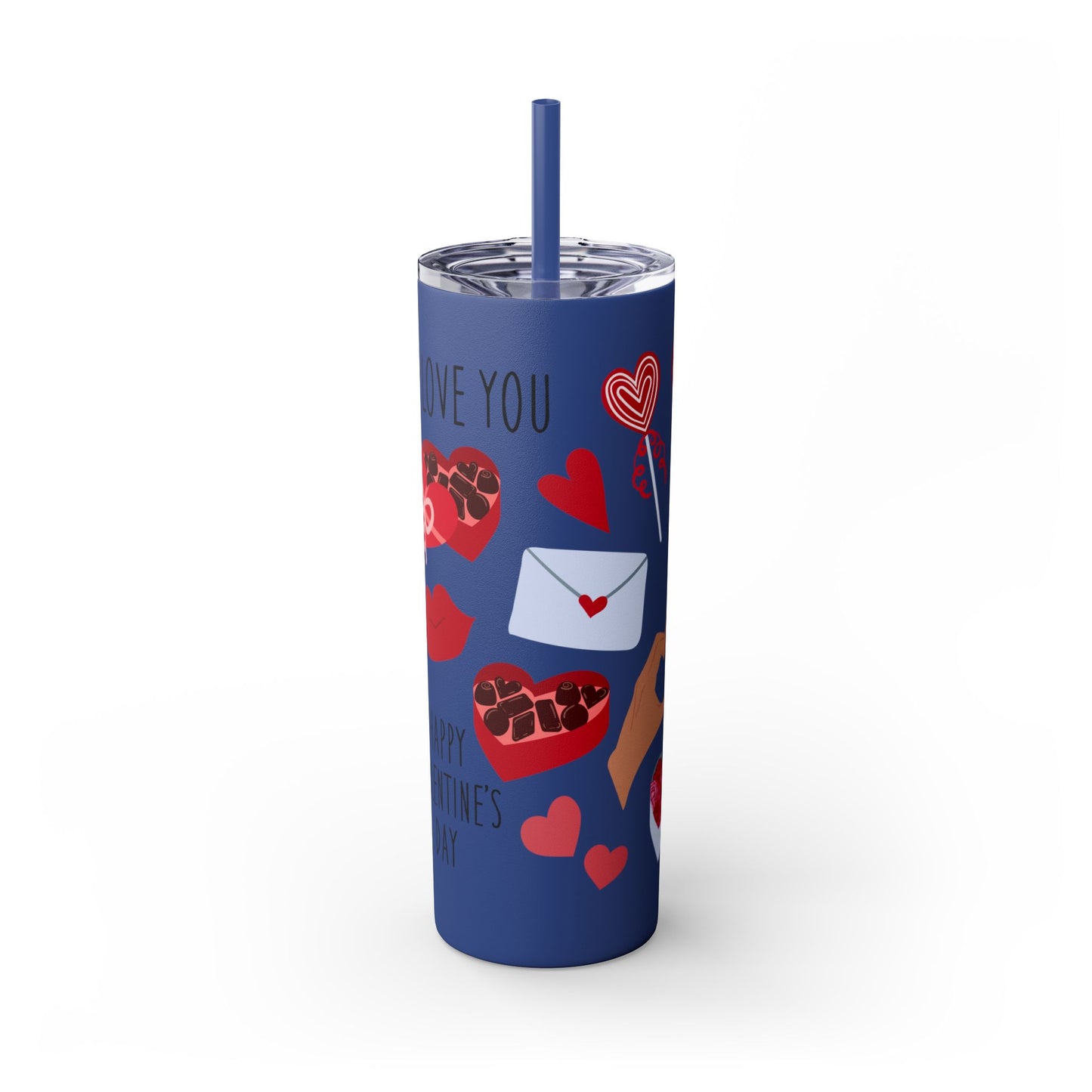 Skinny Tumbler with Straw, 20oz