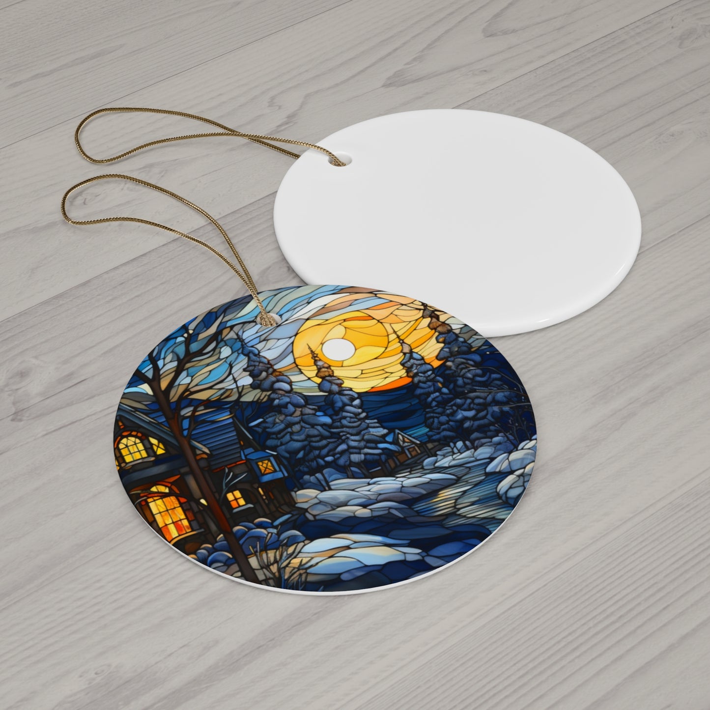 Ceramic Ornament, 4 Shapes
