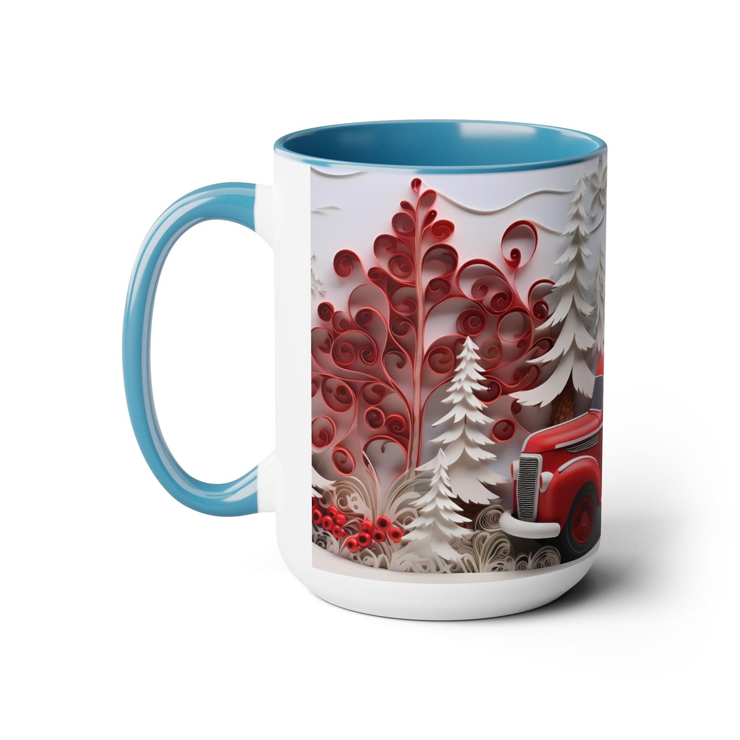 Two-Tone Coffee Mugs, 15oz