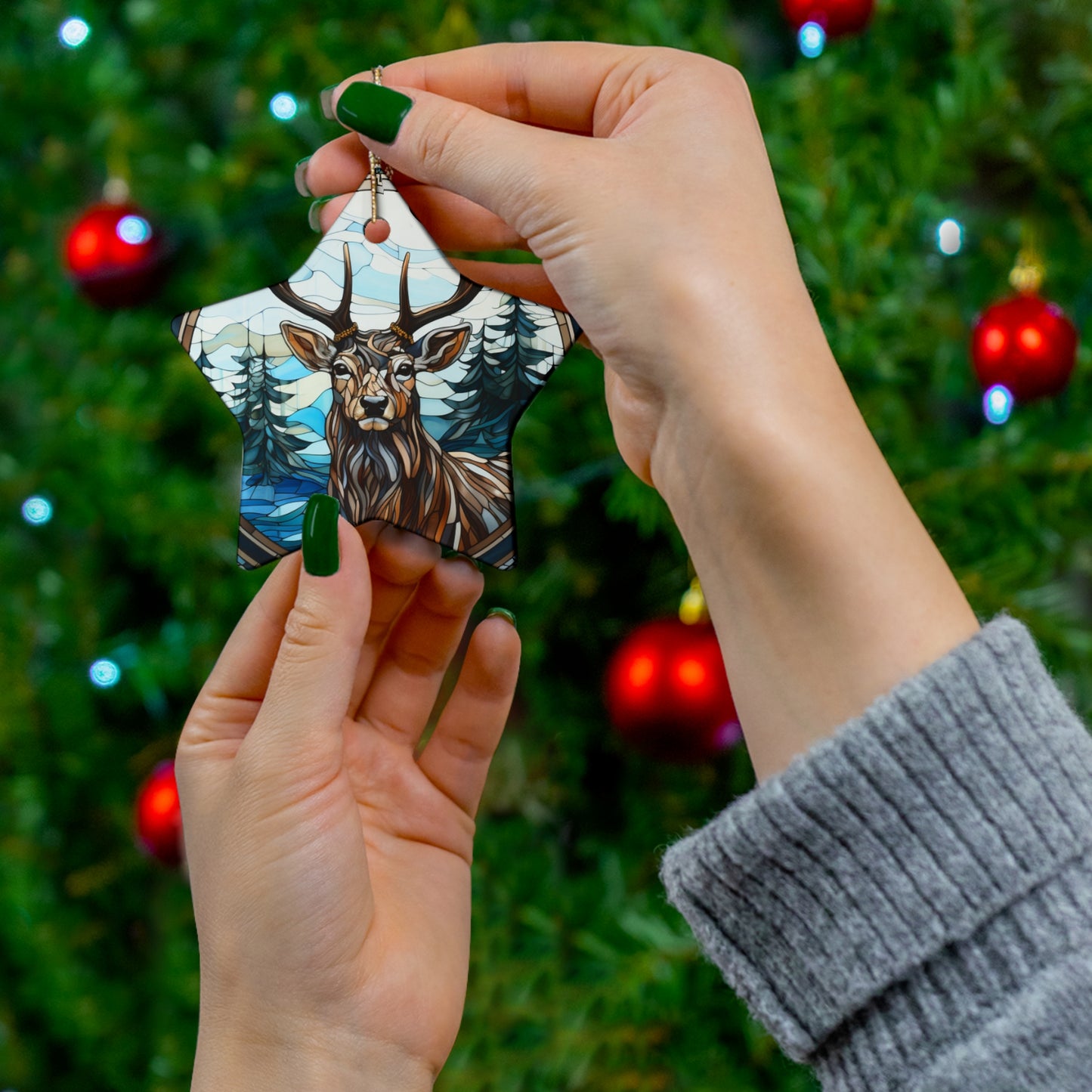 Ceramic Ornament, 4 Shapes