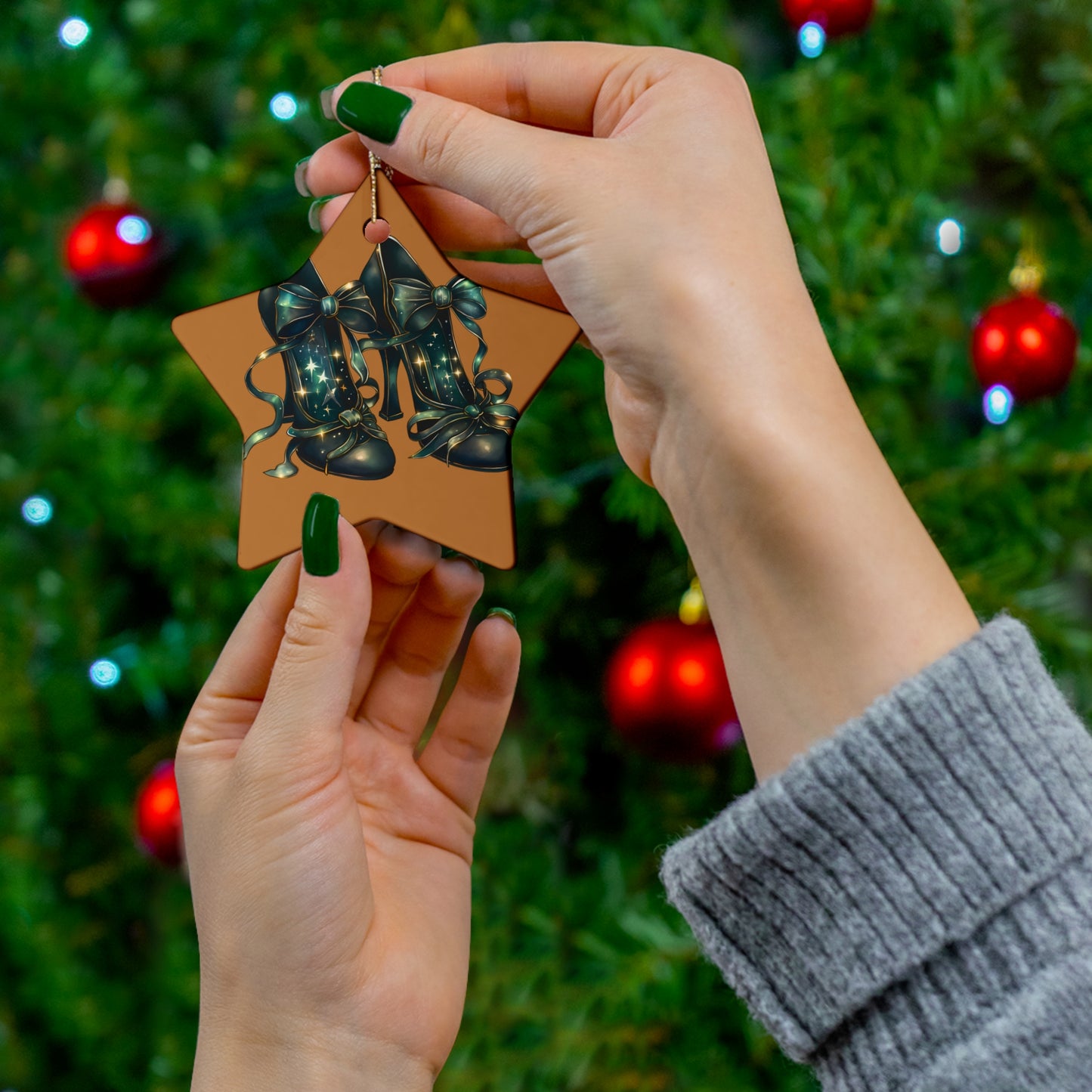 Ceramic Ornament, 4 Shapes
