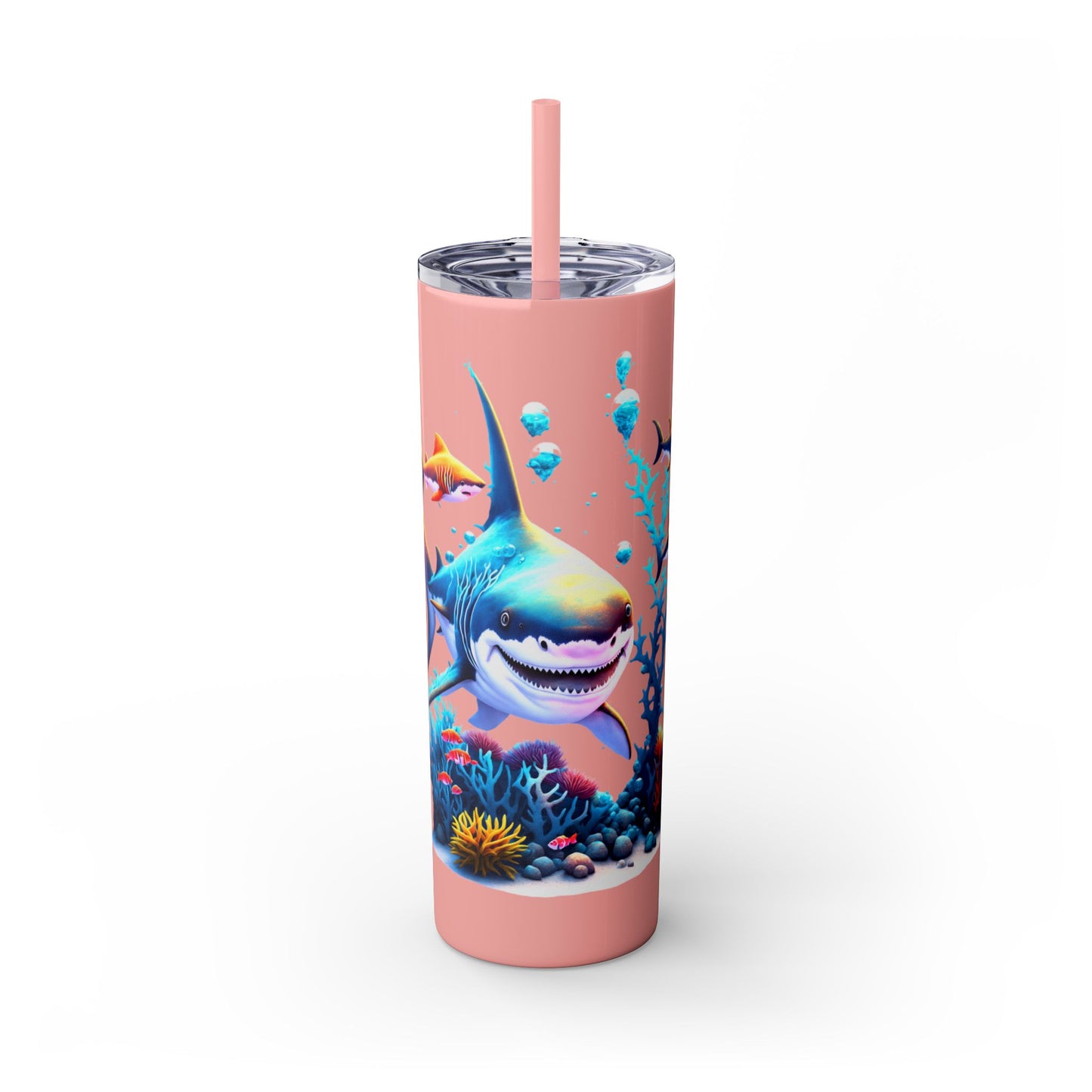 Skinny Tumbler with Straw, 20oz