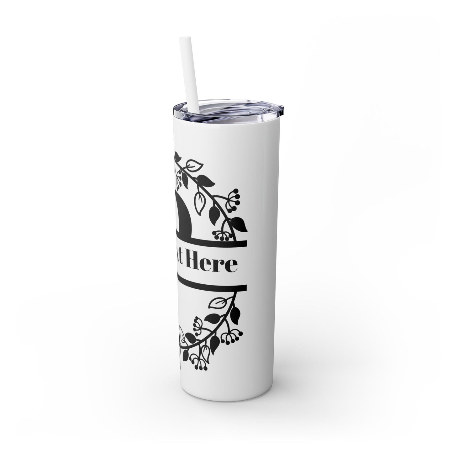 Skinny Tumbler with Straw, 20oz