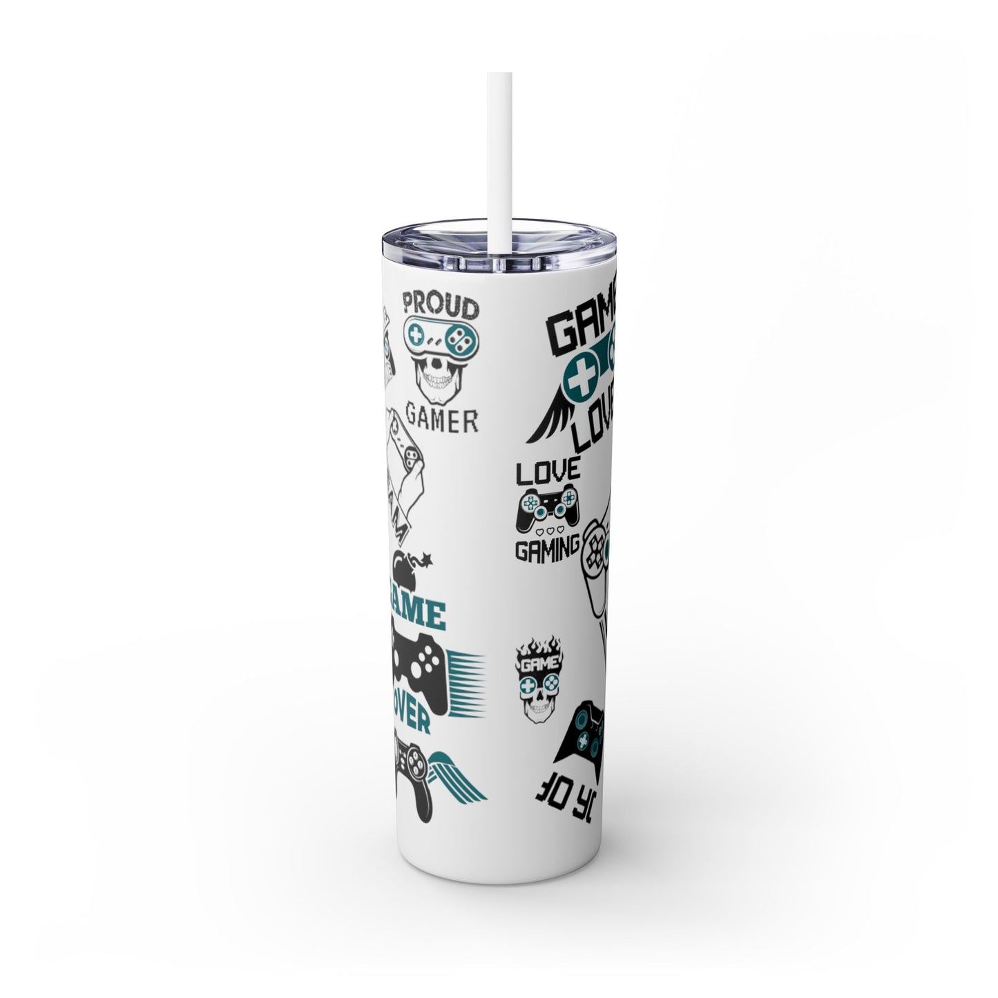 Skinny Tumbler with Straw, 20oz
