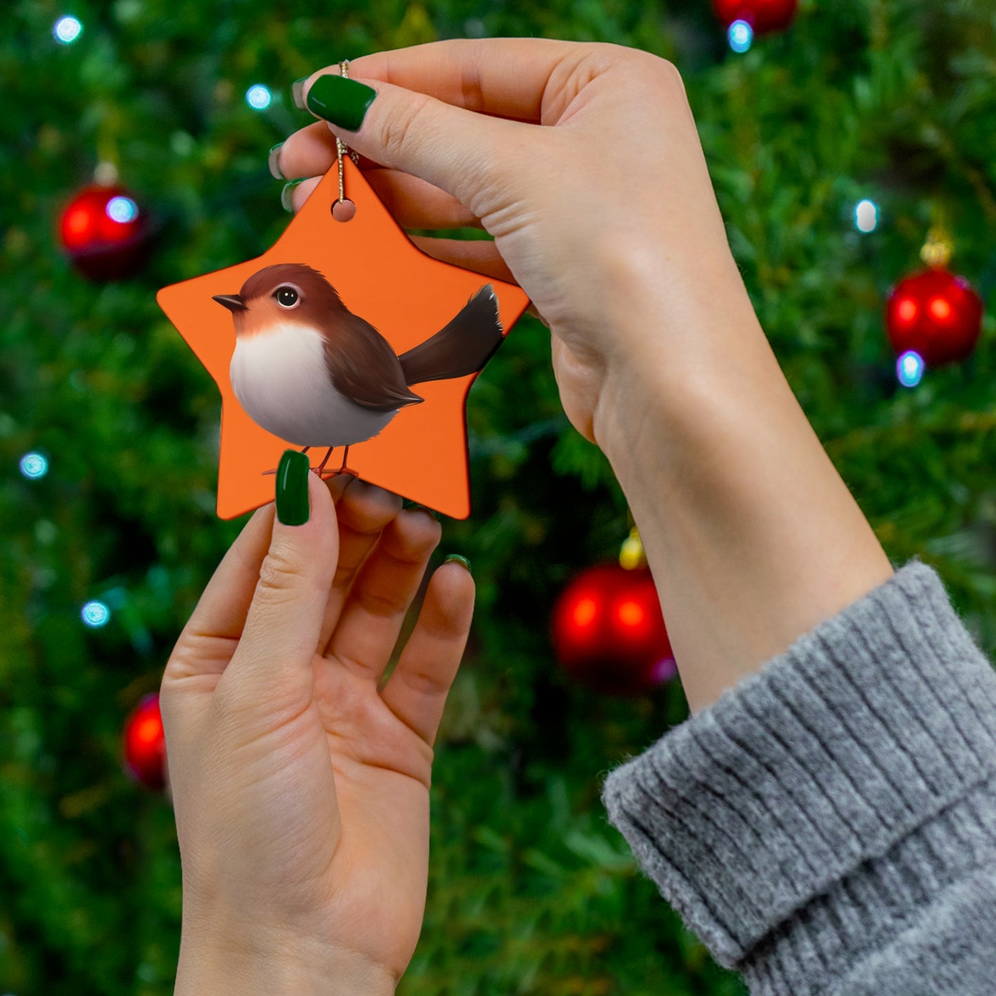Ceramic Ornament, 4 Shapes