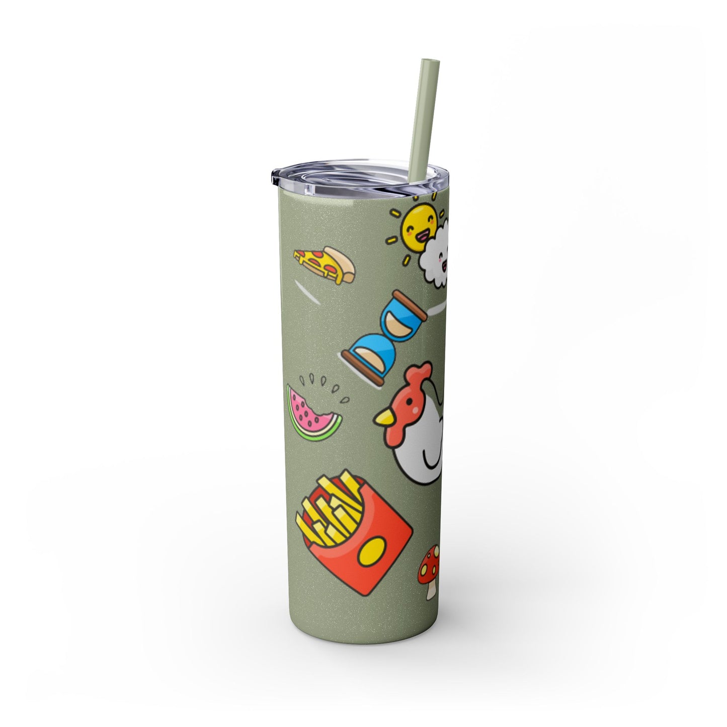 Skinny Tumbler with Straw, 20oz