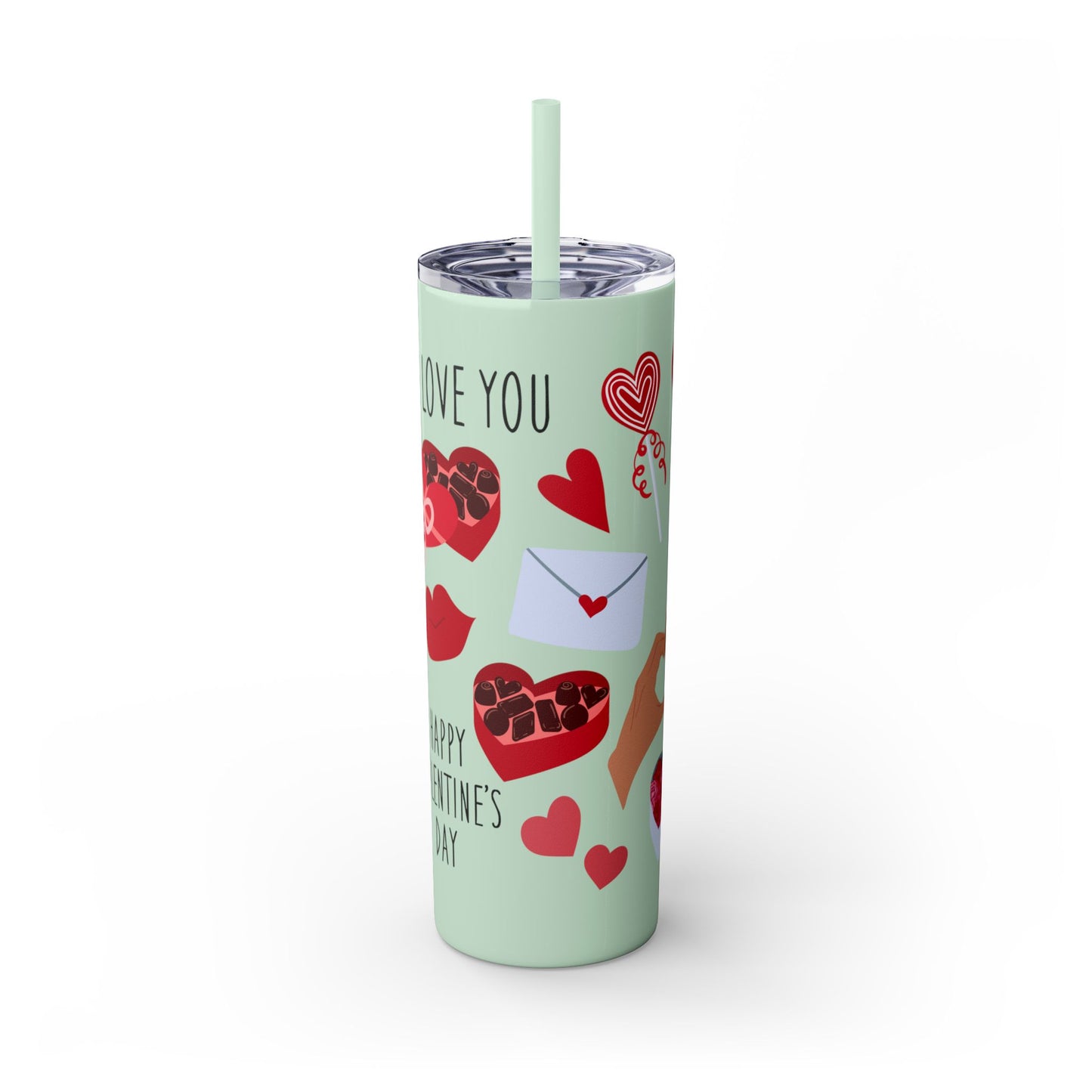 Skinny Tumbler with Straw, 20oz