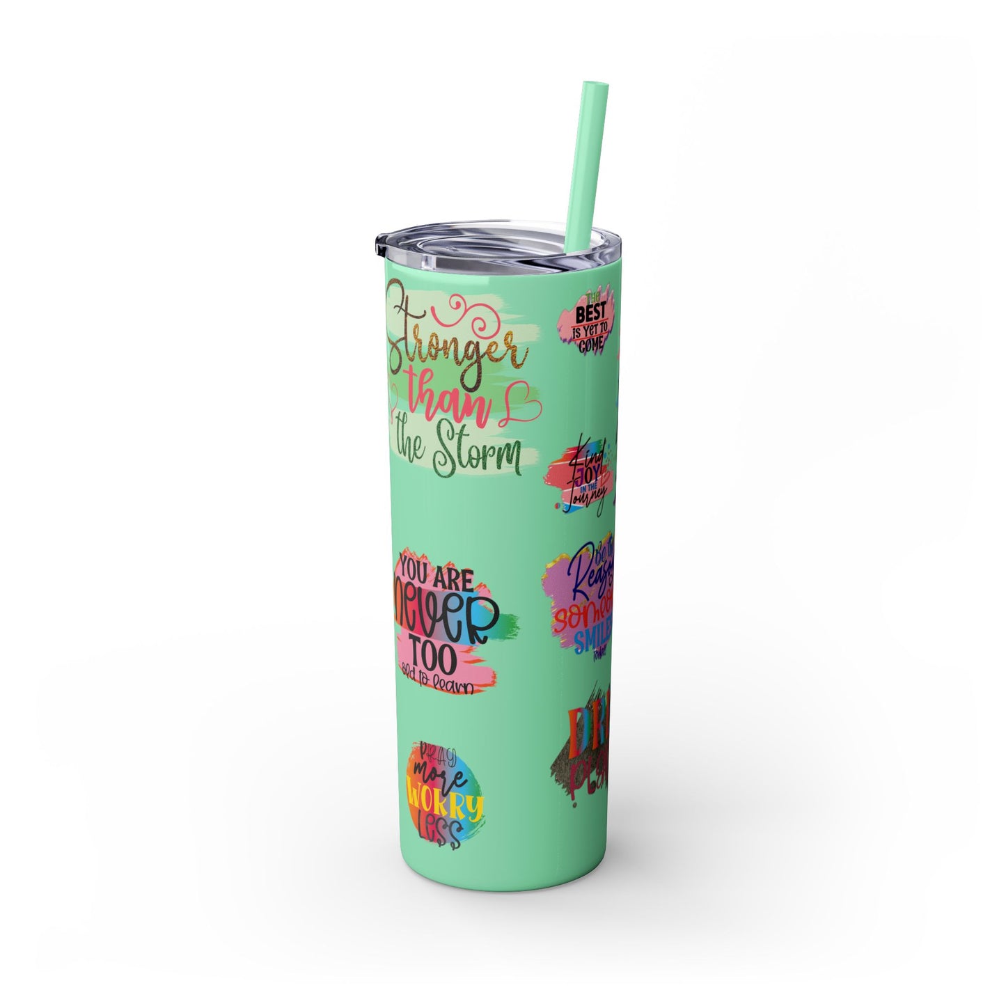 Skinny Tumbler with Straw, 20oz