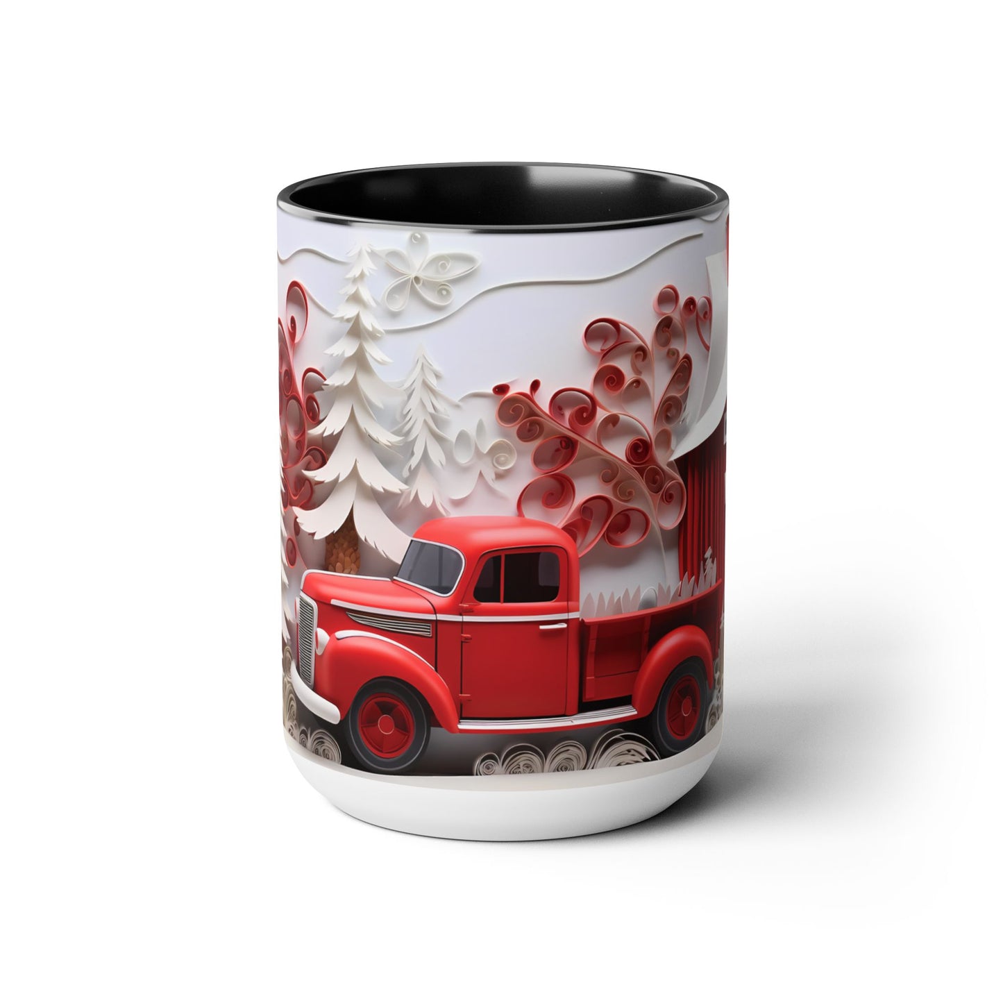 Two-Tone Coffee Mugs, 15oz
