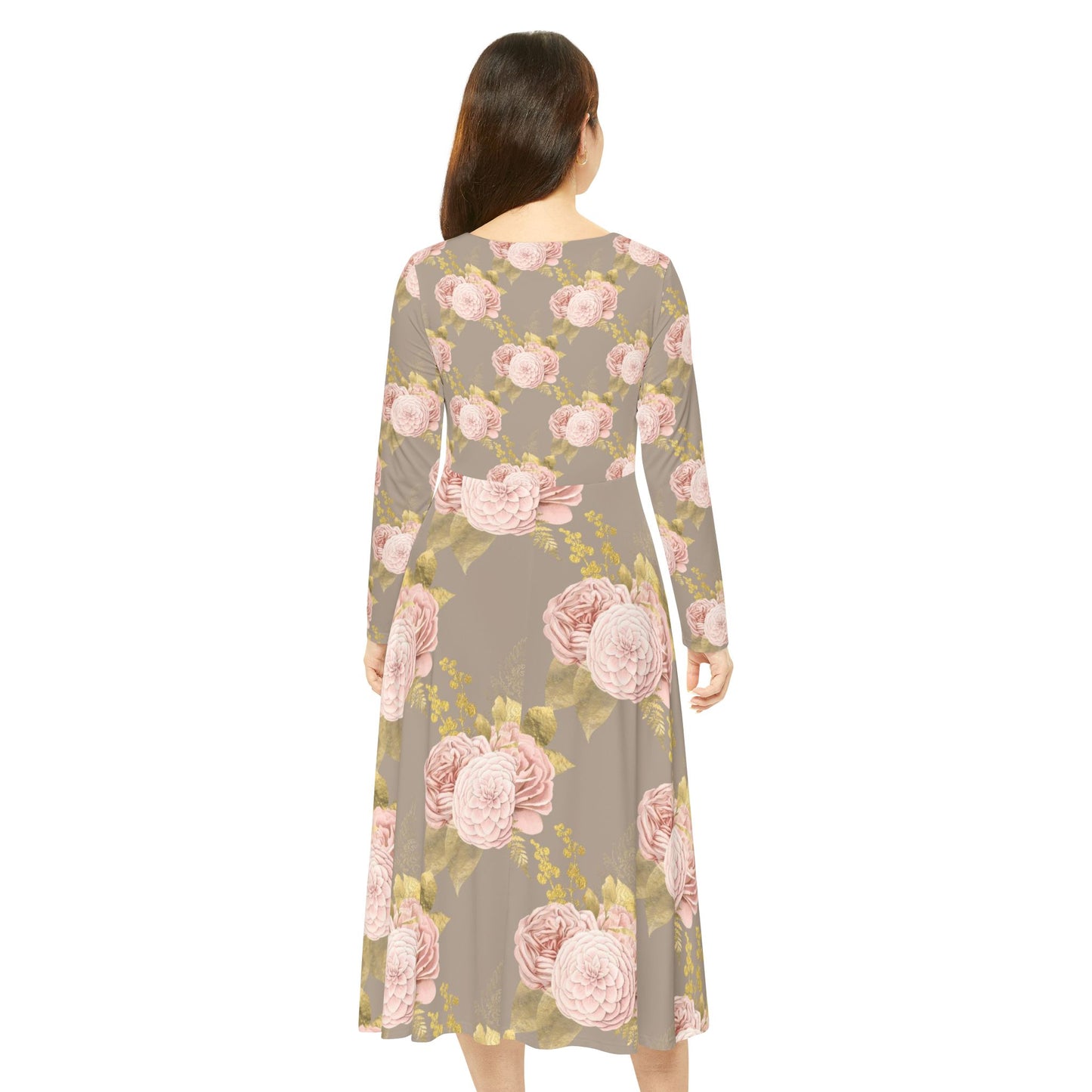 Women's Long Sleeve Dance Dress (AOP)