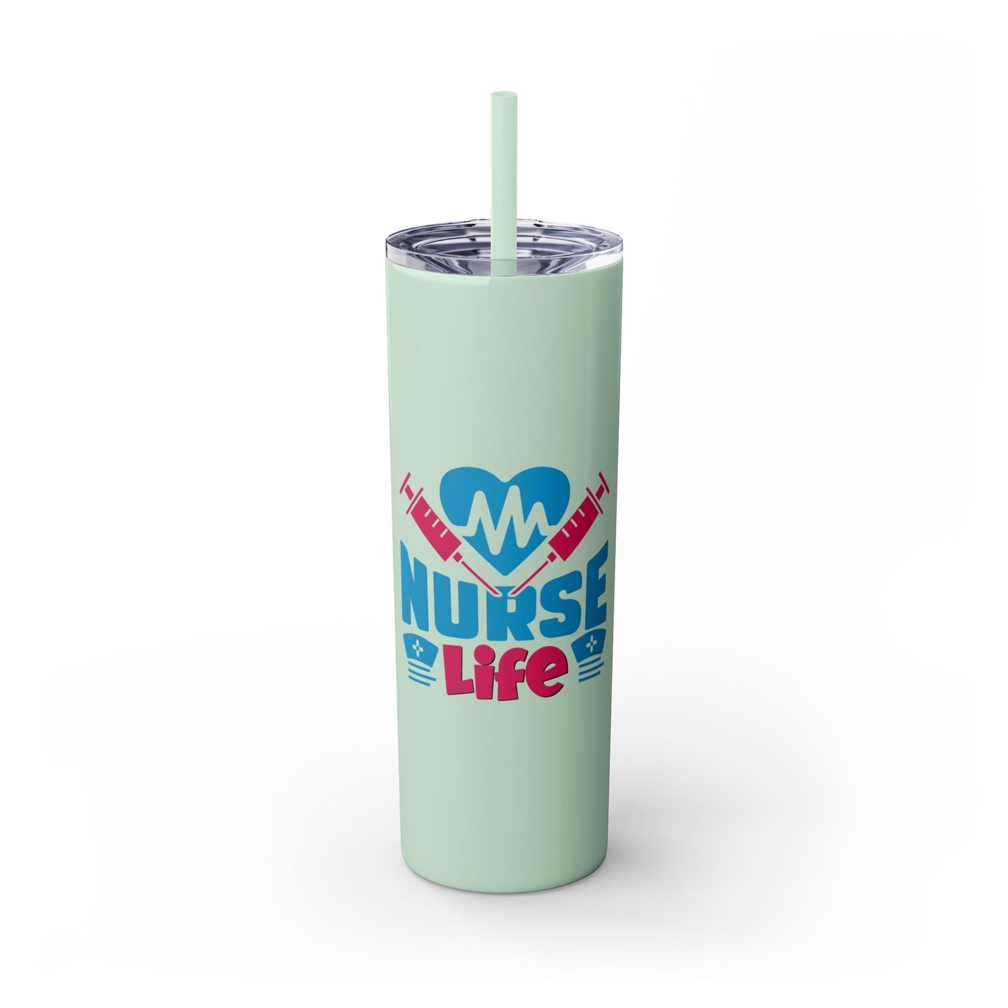 Skinny Tumbler with Straw, 20oz