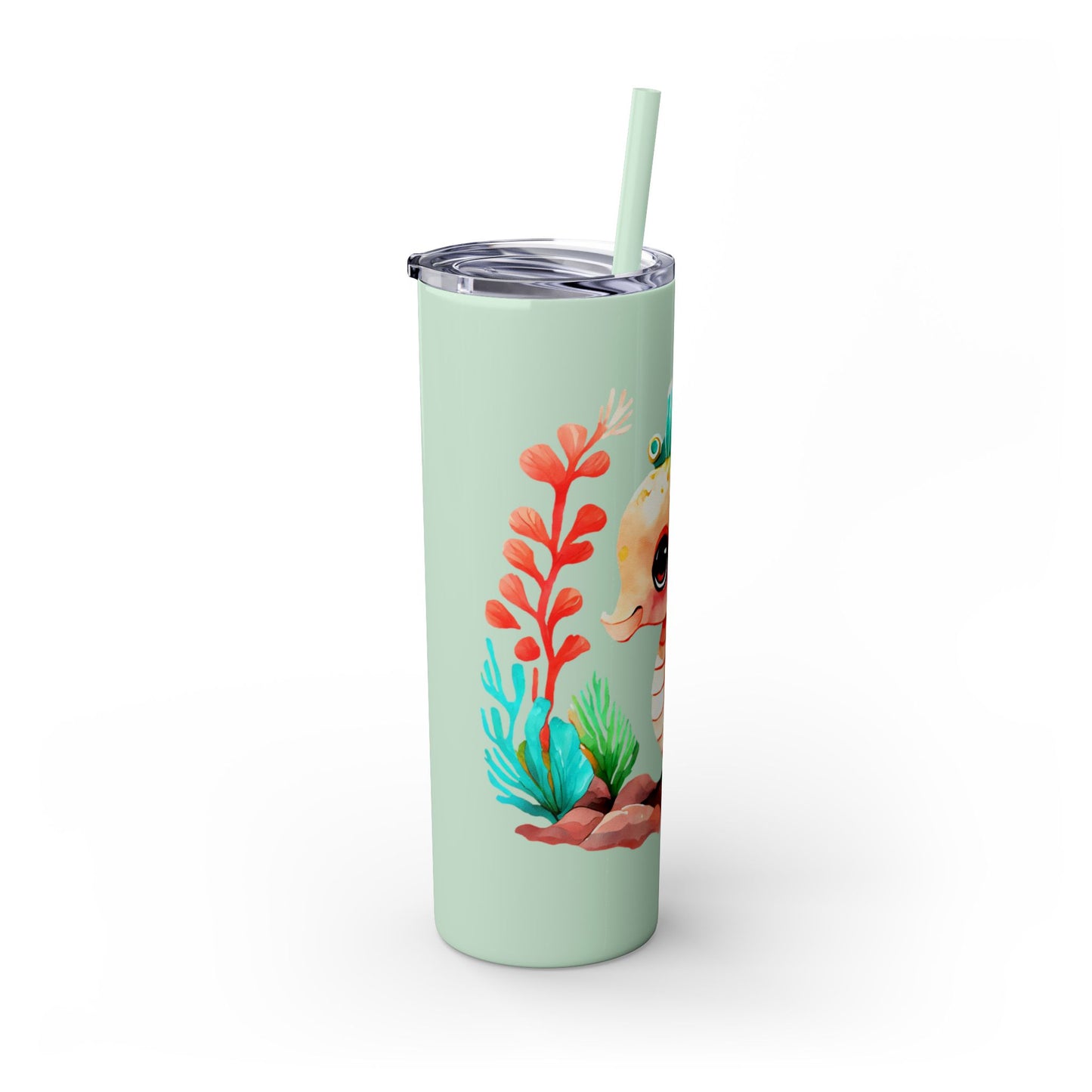 Skinny Tumbler with Straw, 20oz