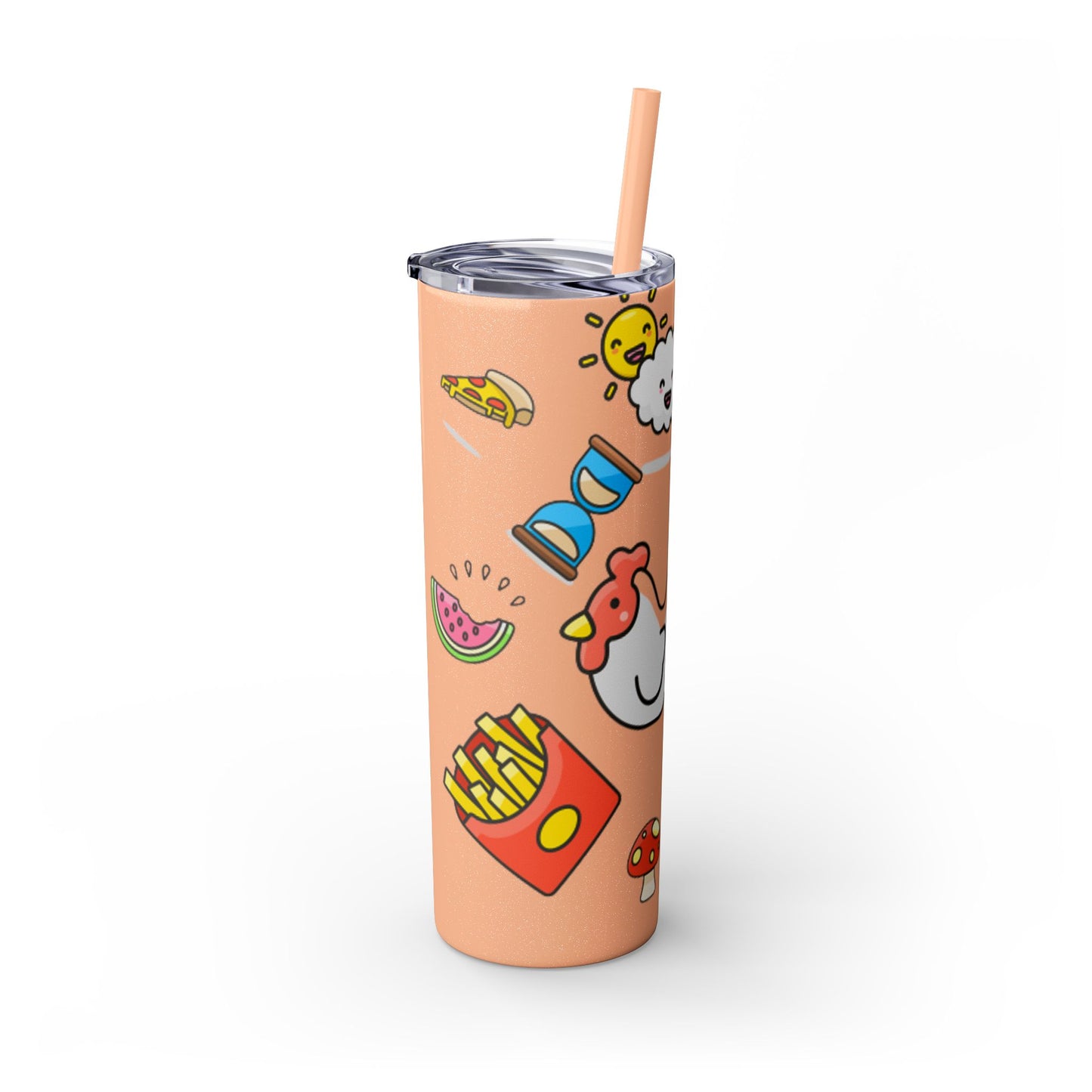 Skinny Tumbler with Straw, 20oz