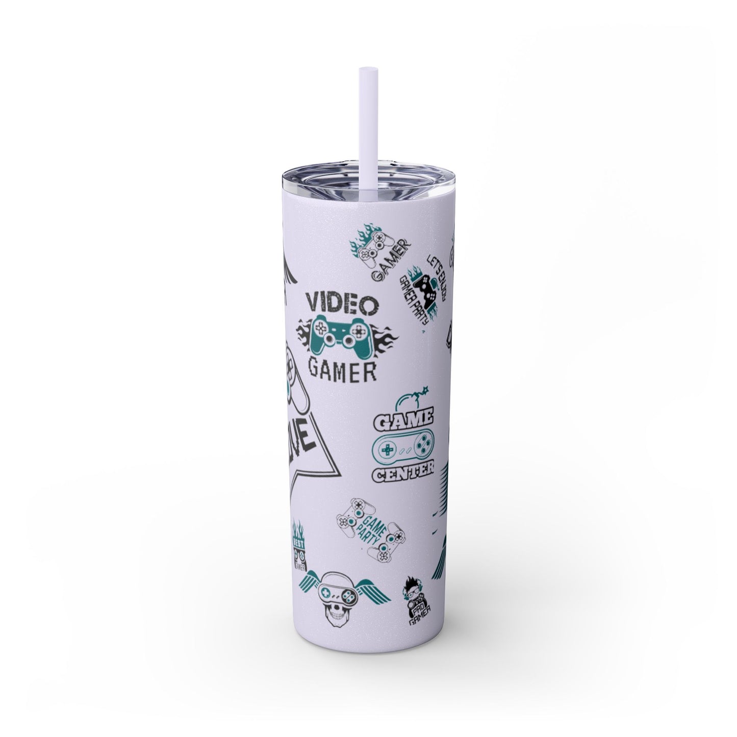 Skinny Tumbler with Straw, 20oz