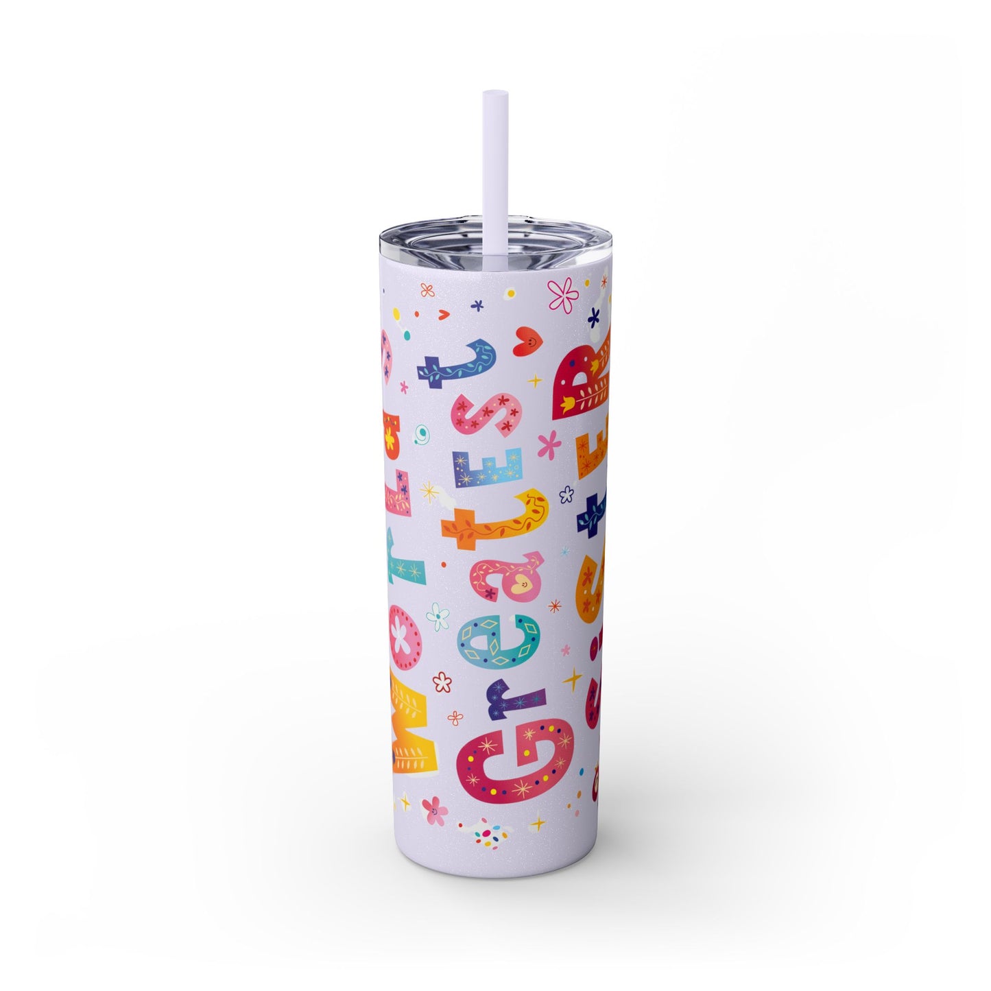 Skinny Tumbler with Straw, 20oz