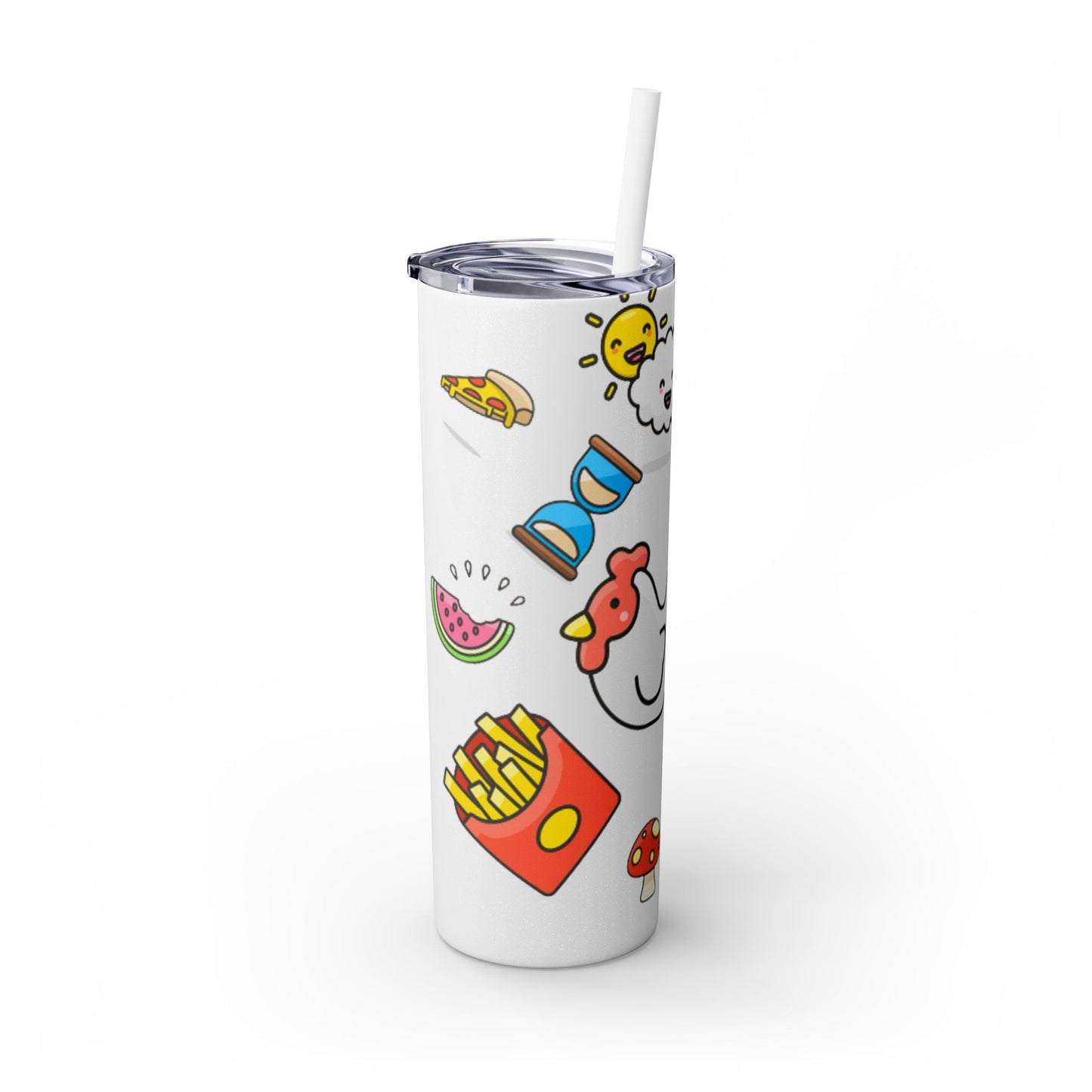 Skinny Tumbler with Straw, 20oz