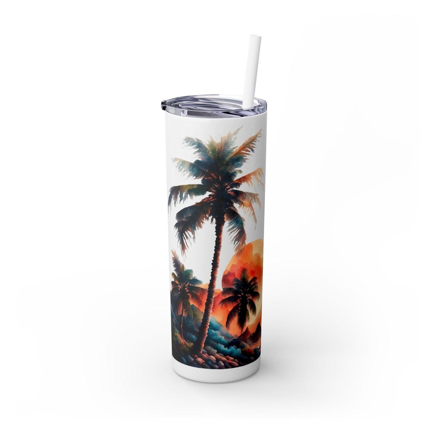 Skinny Tumbler with Straw, 20oz