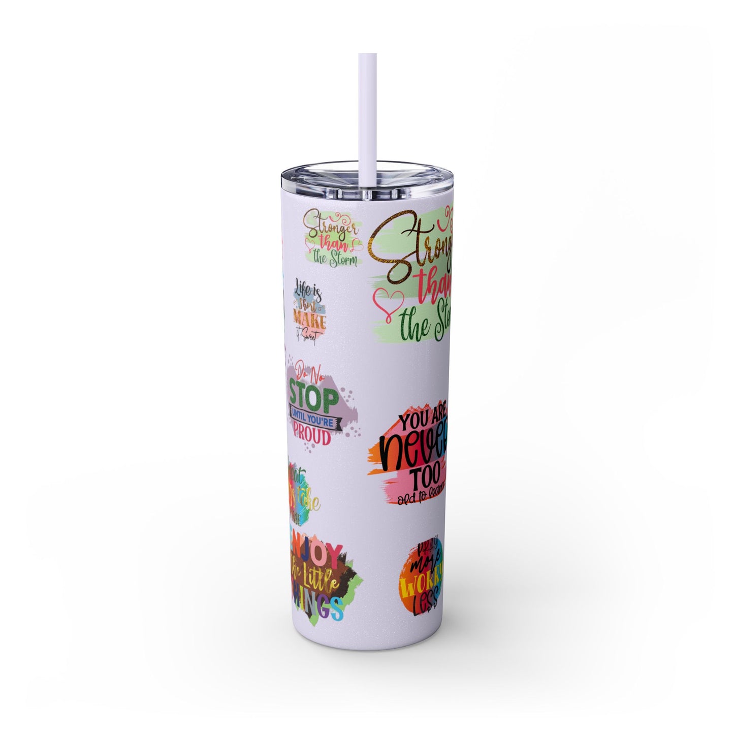 Skinny Tumbler with Straw, 20oz