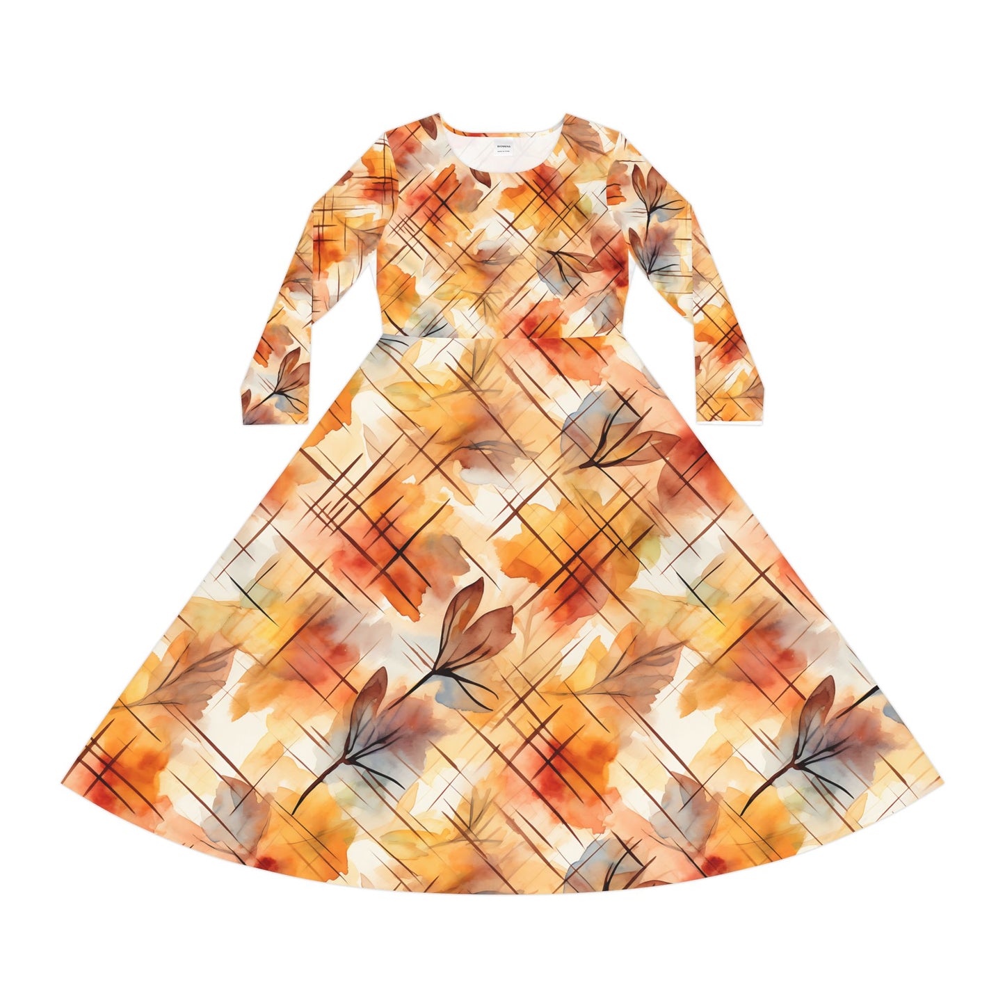 Women's Long Sleeve Dance Dress (AOP)