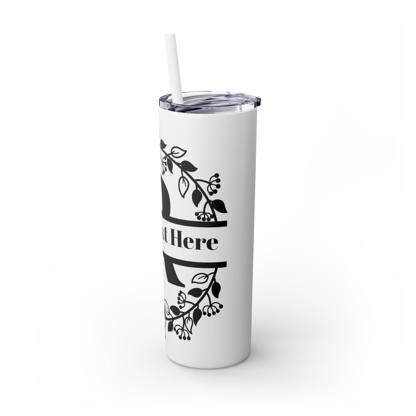 Skinny Tumbler with Straw, 20oz