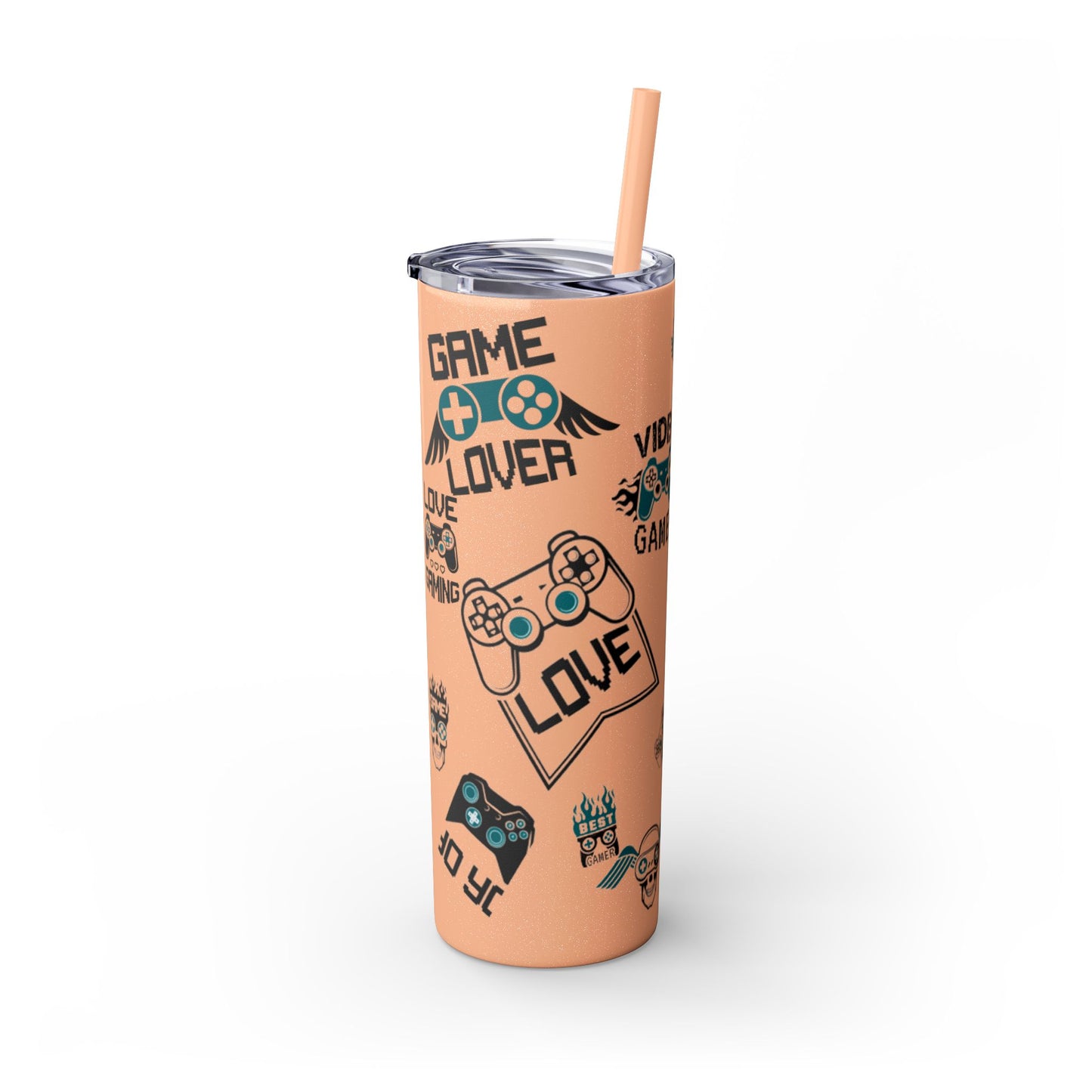Skinny Tumbler with Straw, 20oz