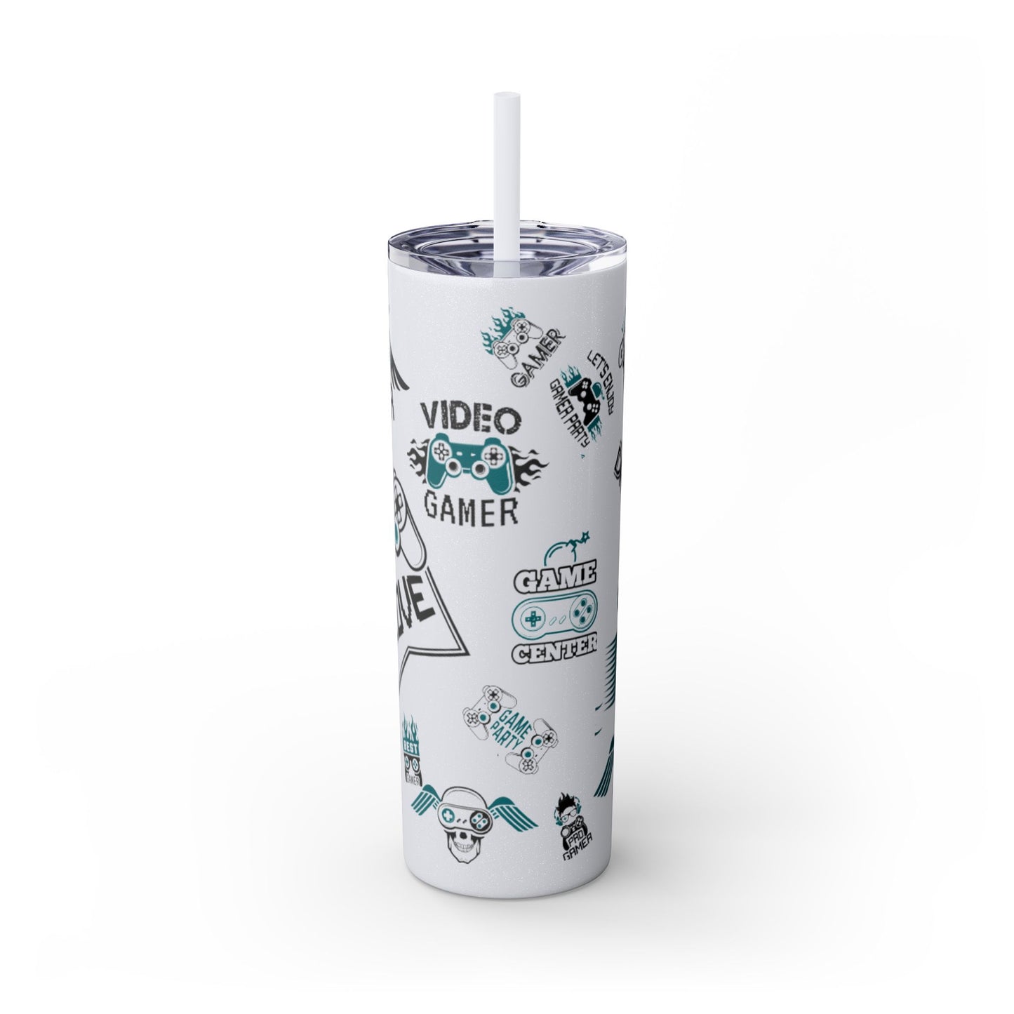 Skinny Tumbler with Straw, 20oz