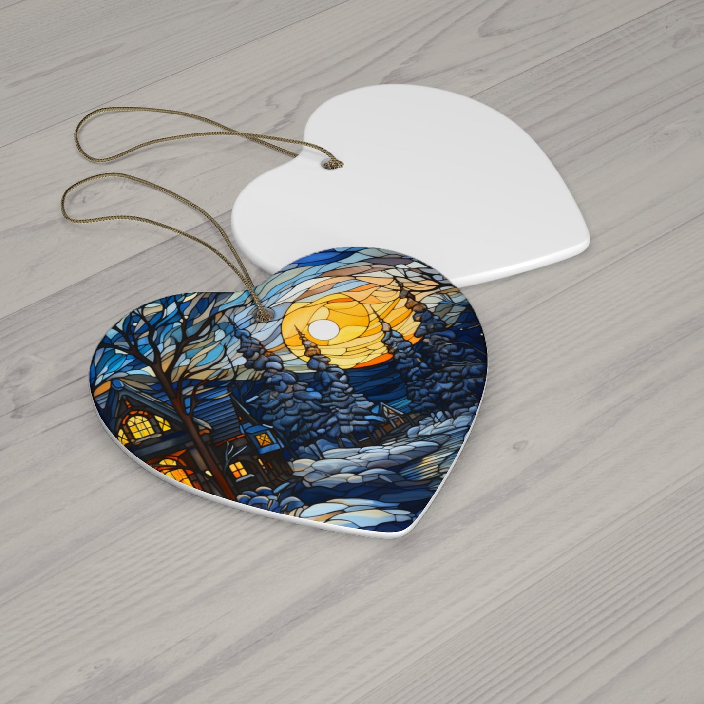 Ceramic Ornament, 4 Shapes