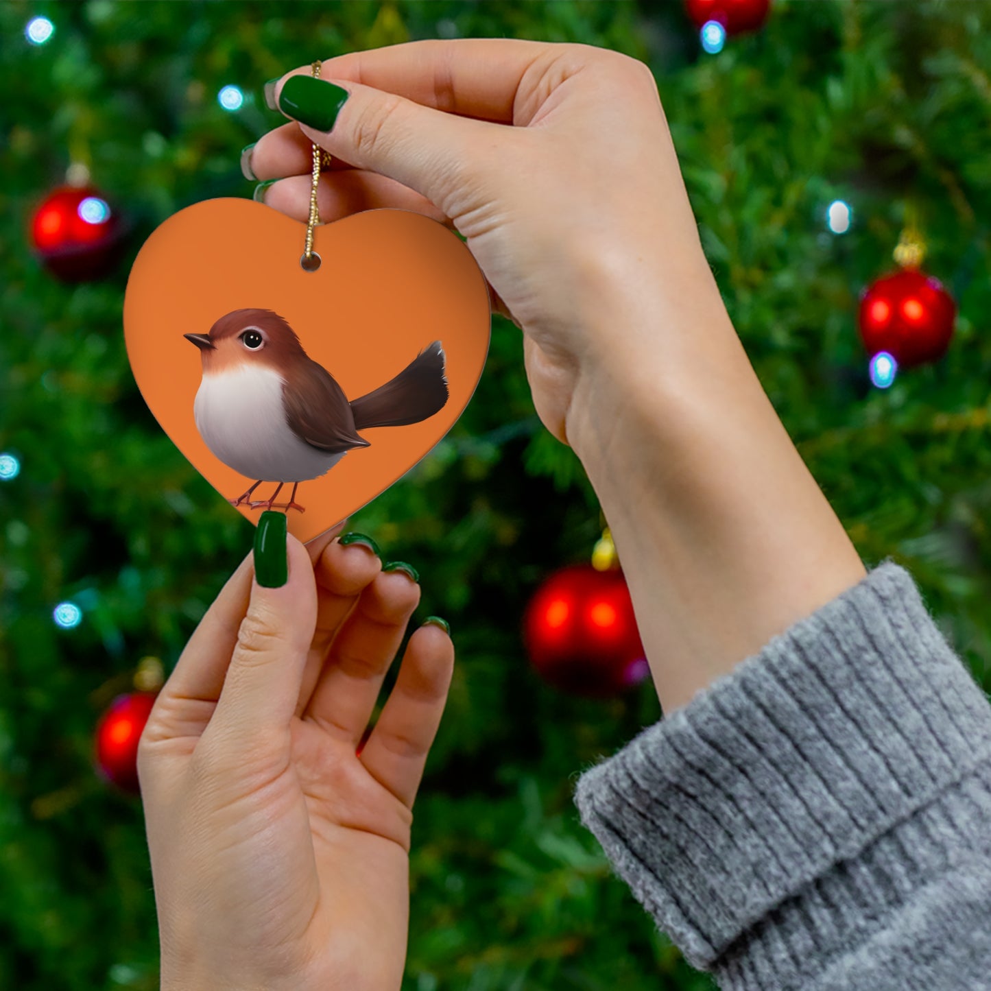 Ceramic Ornament, 4 Shapes