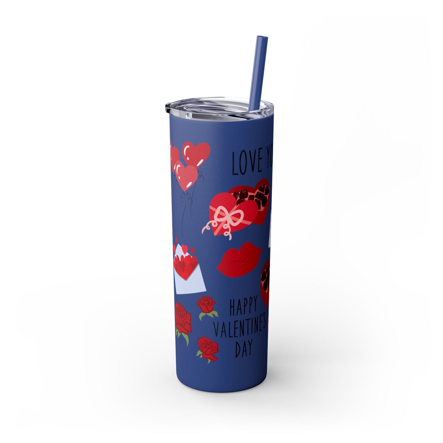 Skinny Tumbler with Straw, 20oz