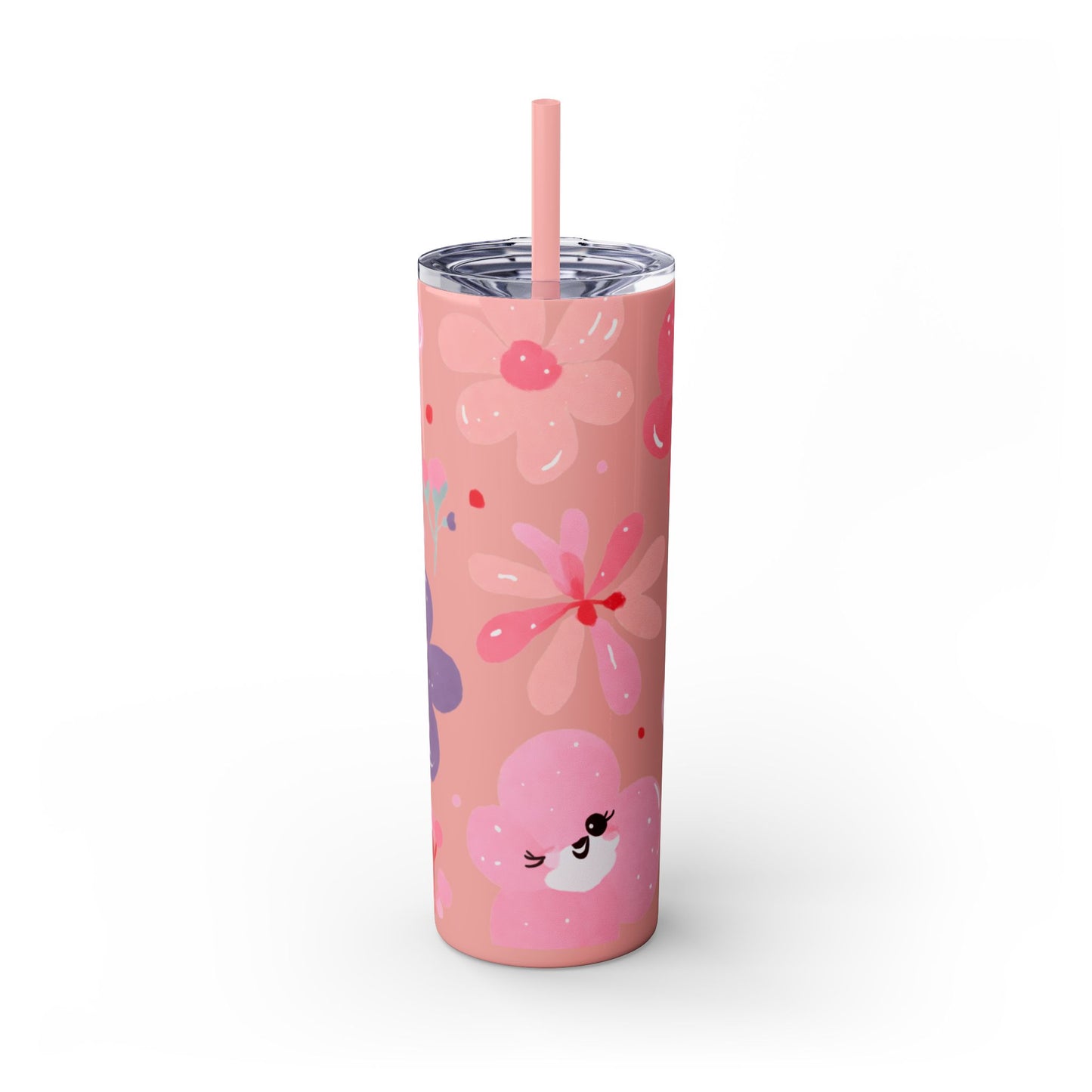 Skinny Tumbler with Straw, 20oz