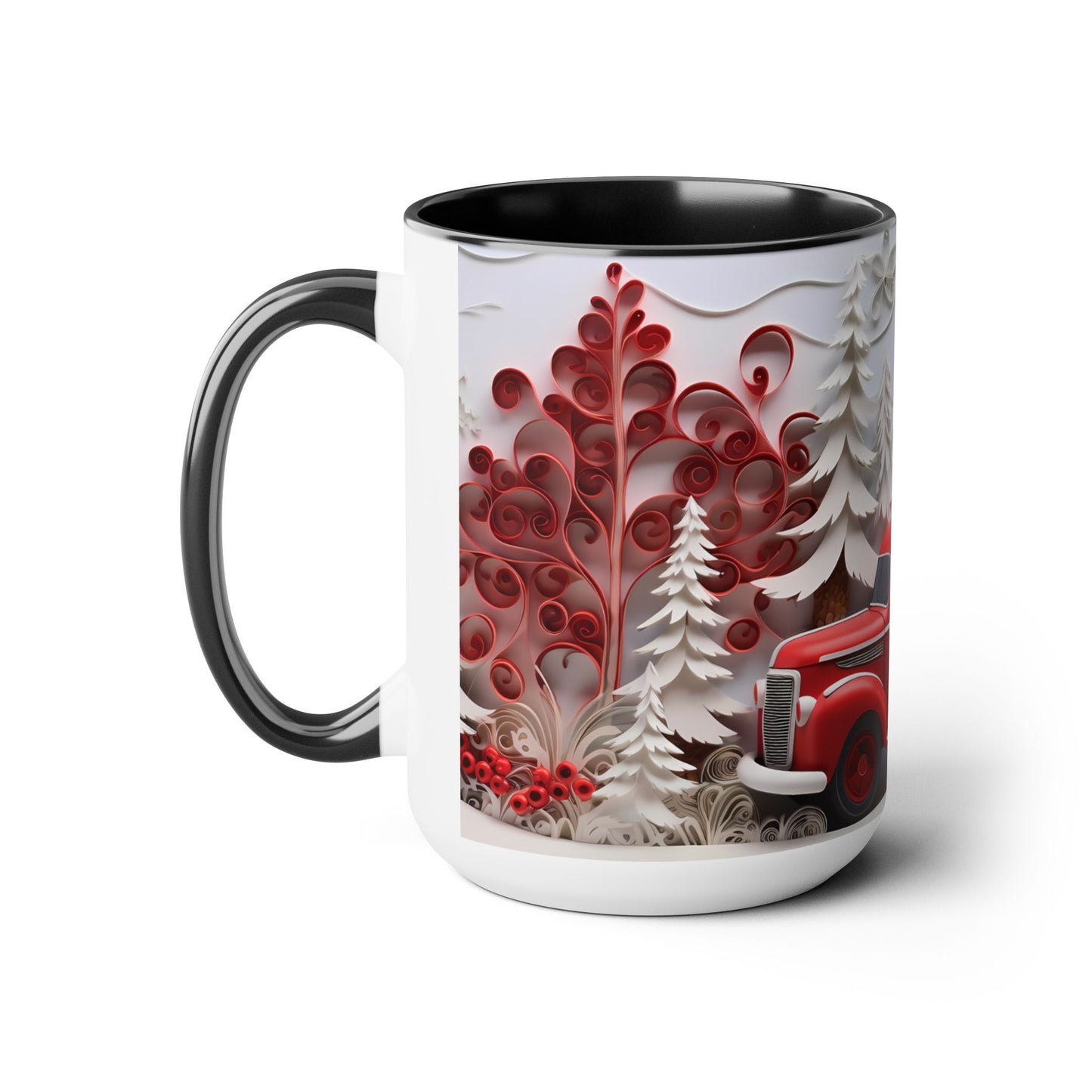 Two-Tone Coffee Mugs, 15oz