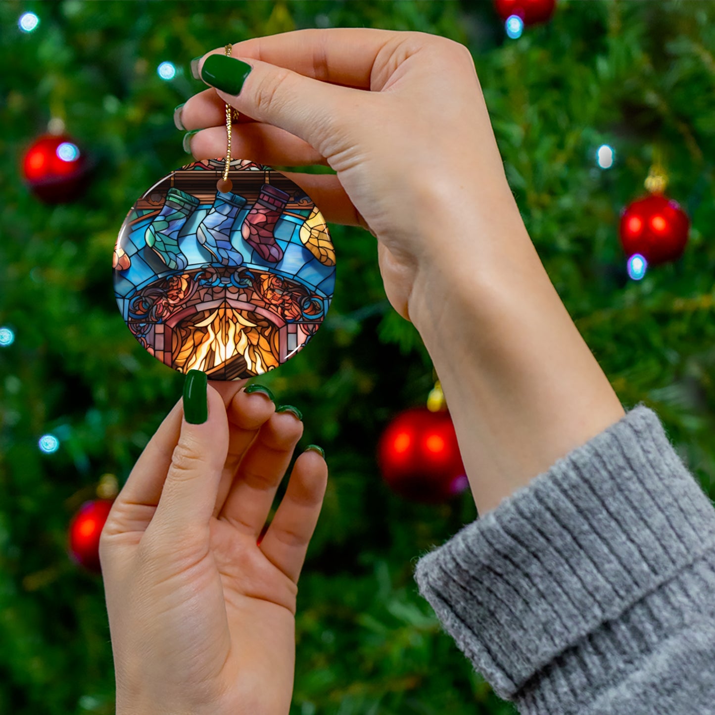 Ceramic Ornament, 4 Shapes