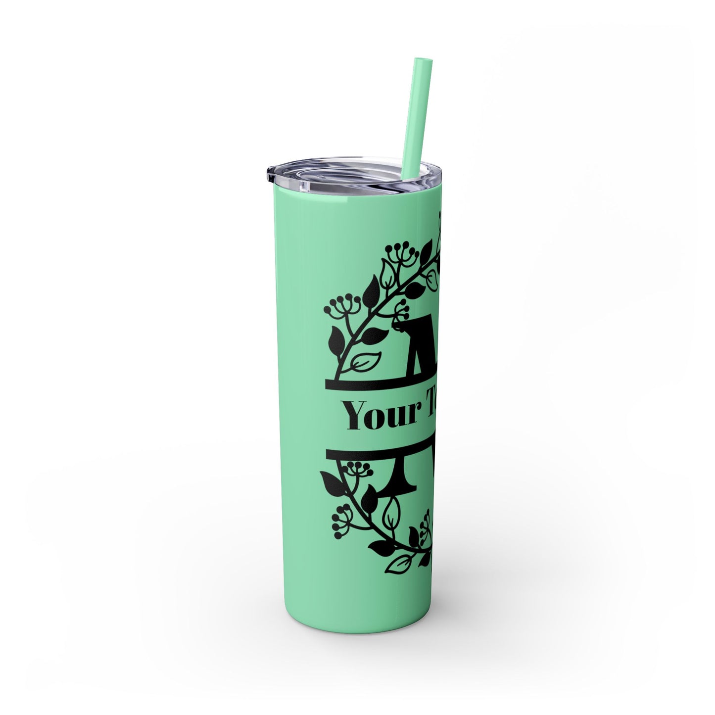 Skinny Tumbler with Straw, 20oz