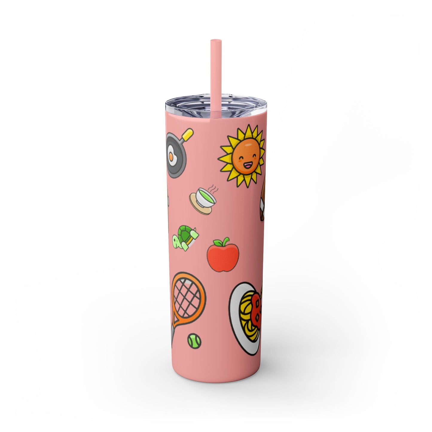 Skinny Tumbler with Straw, 20oz