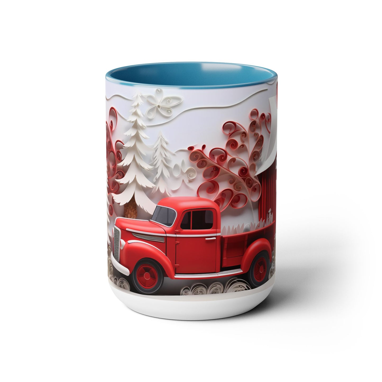Two-Tone Coffee Mugs, 15oz