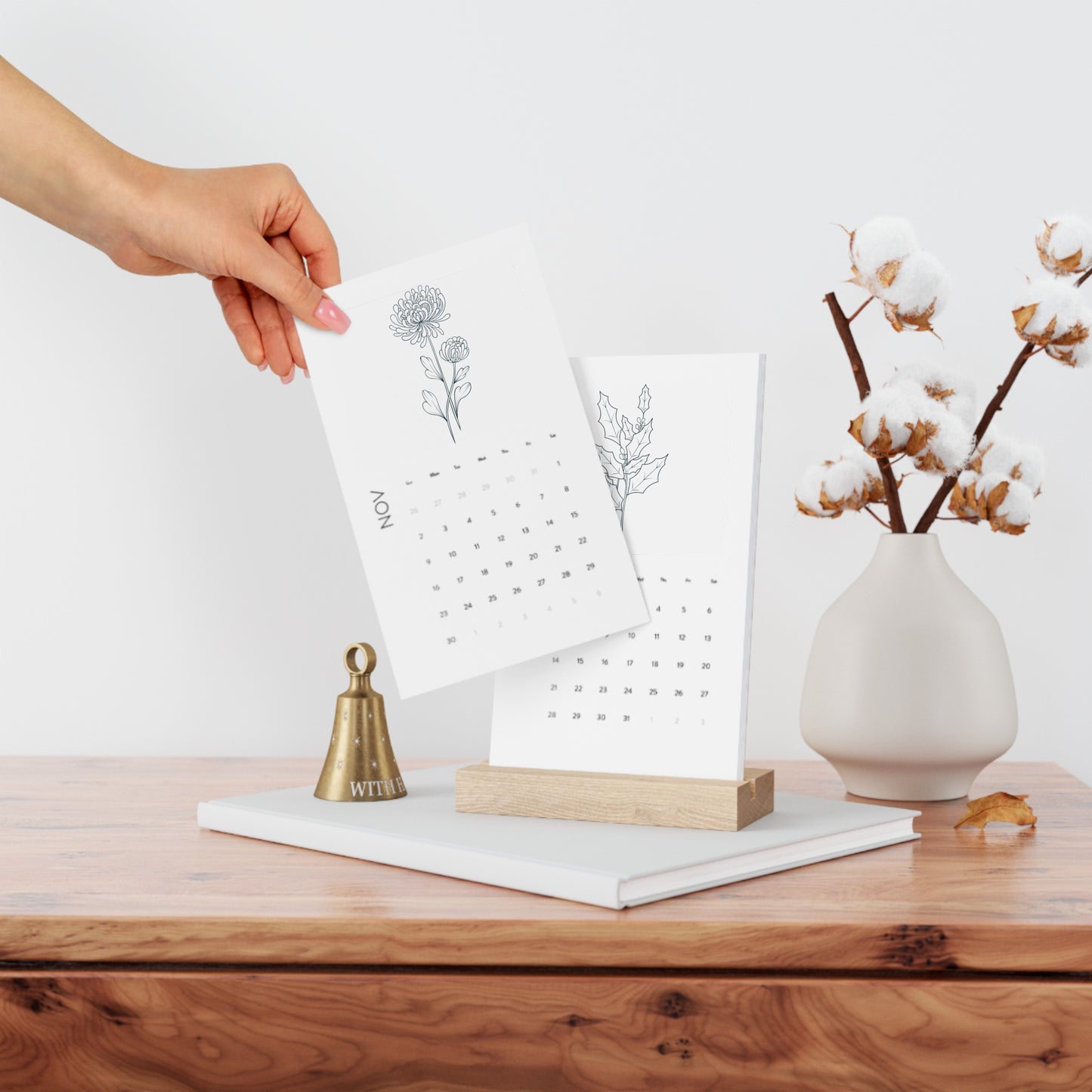 Vertical Desk Calendar (2024)