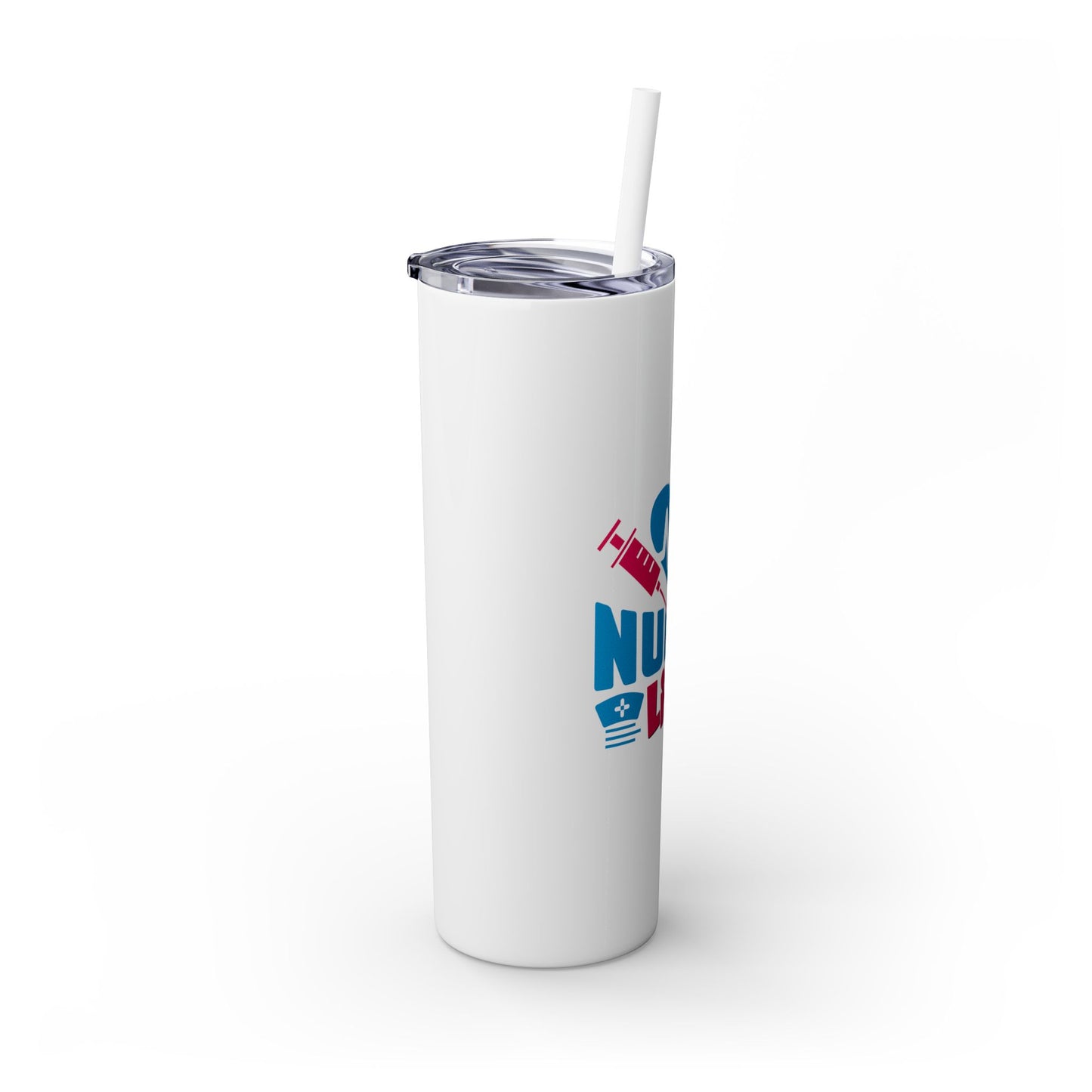 Skinny Tumbler with Straw, 20oz