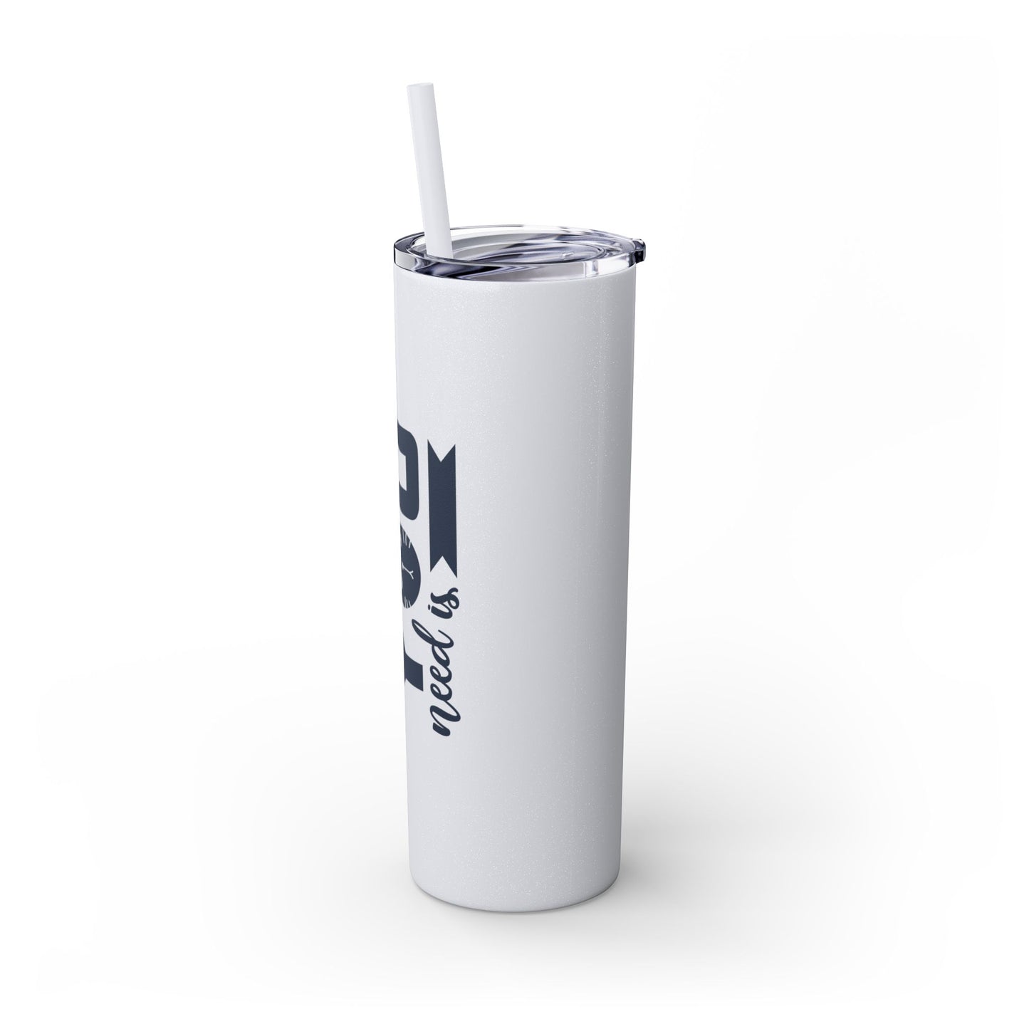 Skinny Tumbler with Straw, 20oz