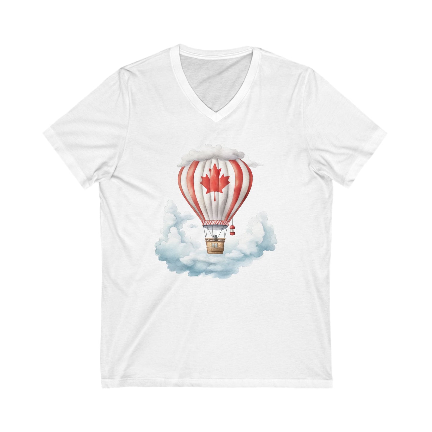 Unisex Jersey Short Sleeve V-Neck Tee