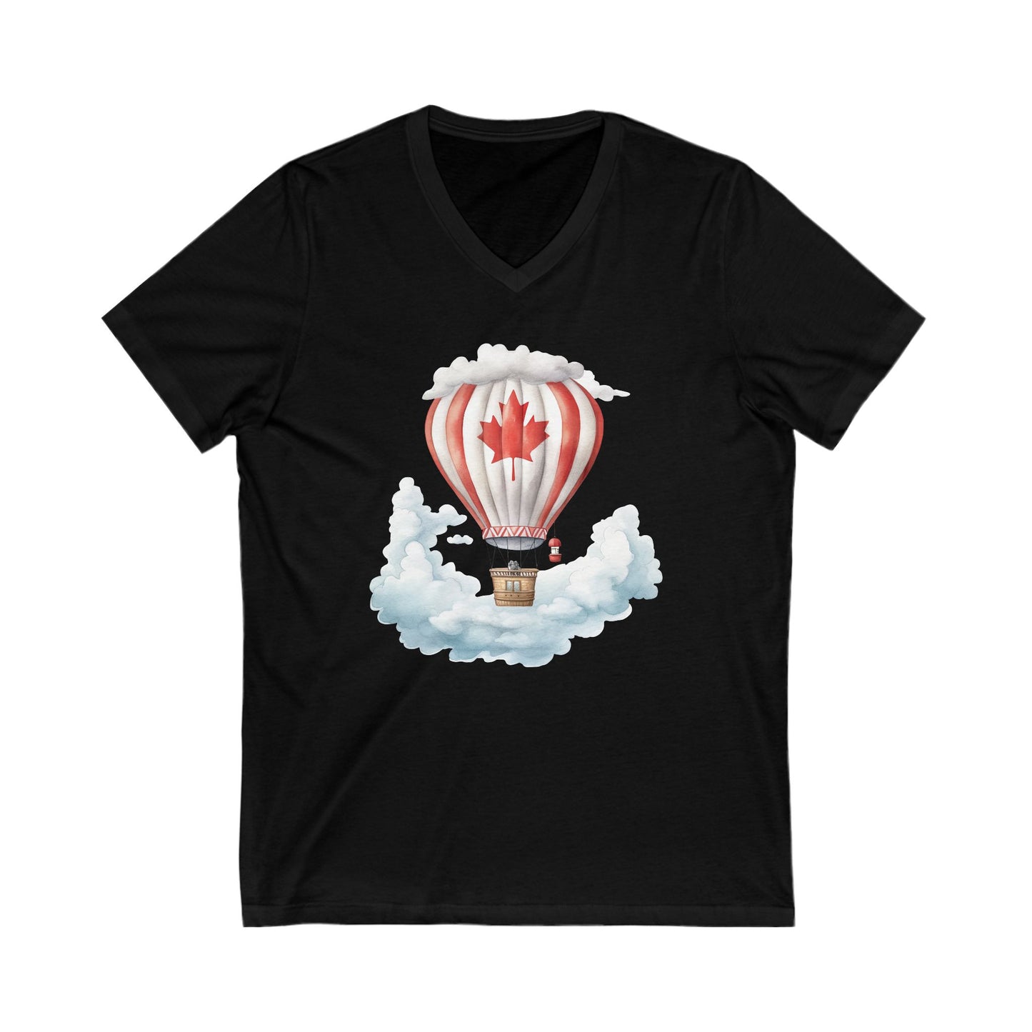 Unisex Jersey Short Sleeve V-Neck Tee