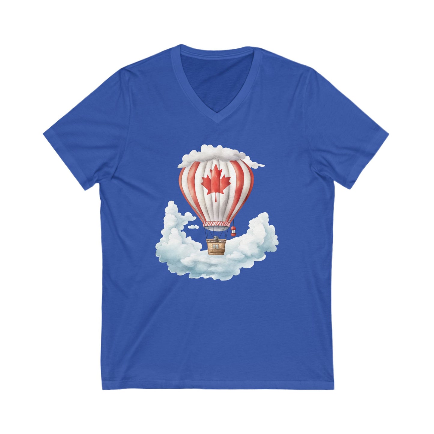 Unisex Jersey Short Sleeve V-Neck Tee