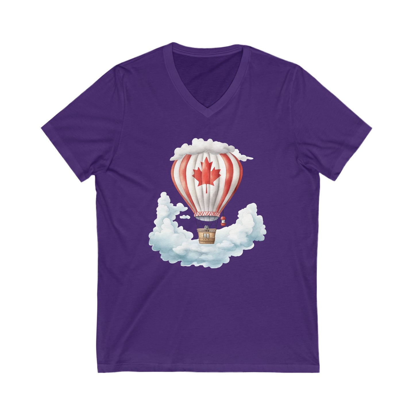 Unisex Jersey Short Sleeve V-Neck Tee