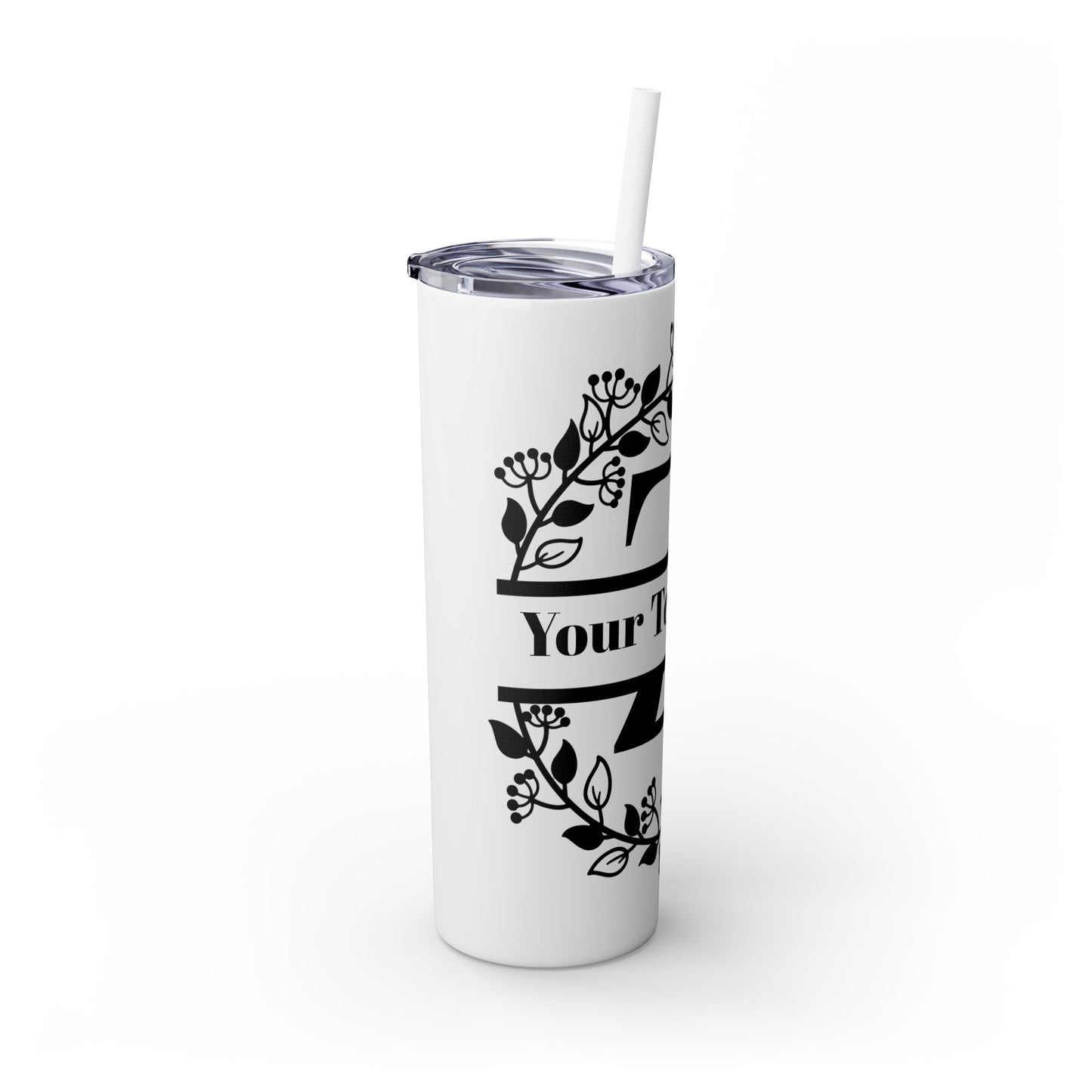 Skinny Tumbler with Straw, 20oz
