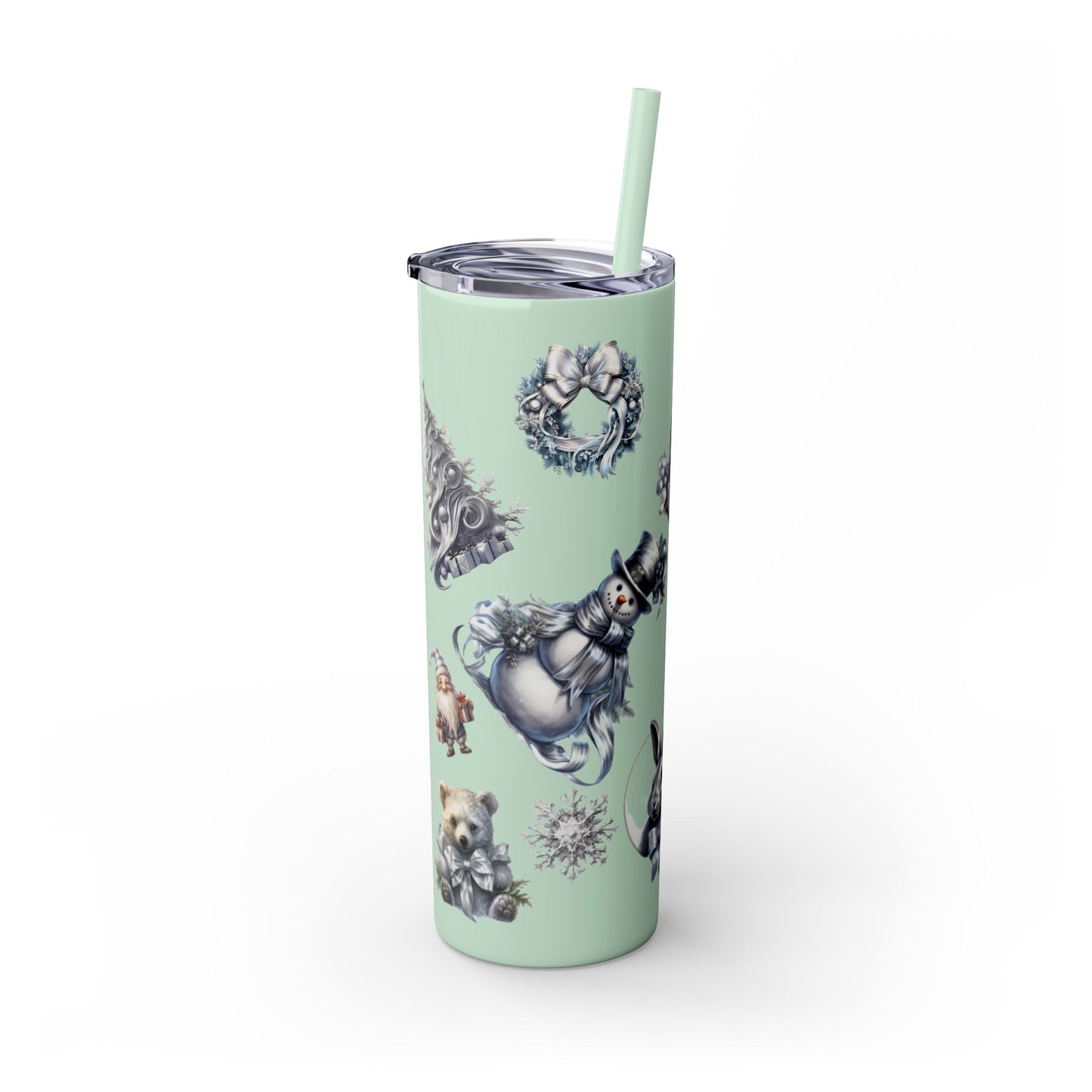 Skinny Tumbler with Straw, 20oz