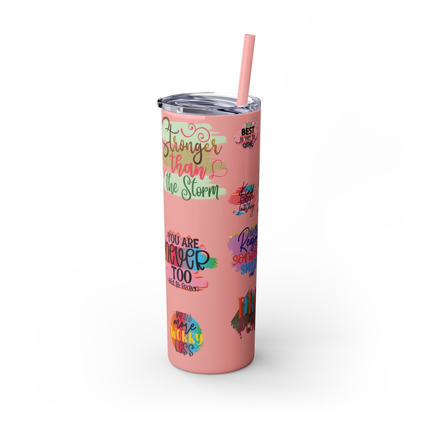 Skinny Tumbler with Straw, 20oz