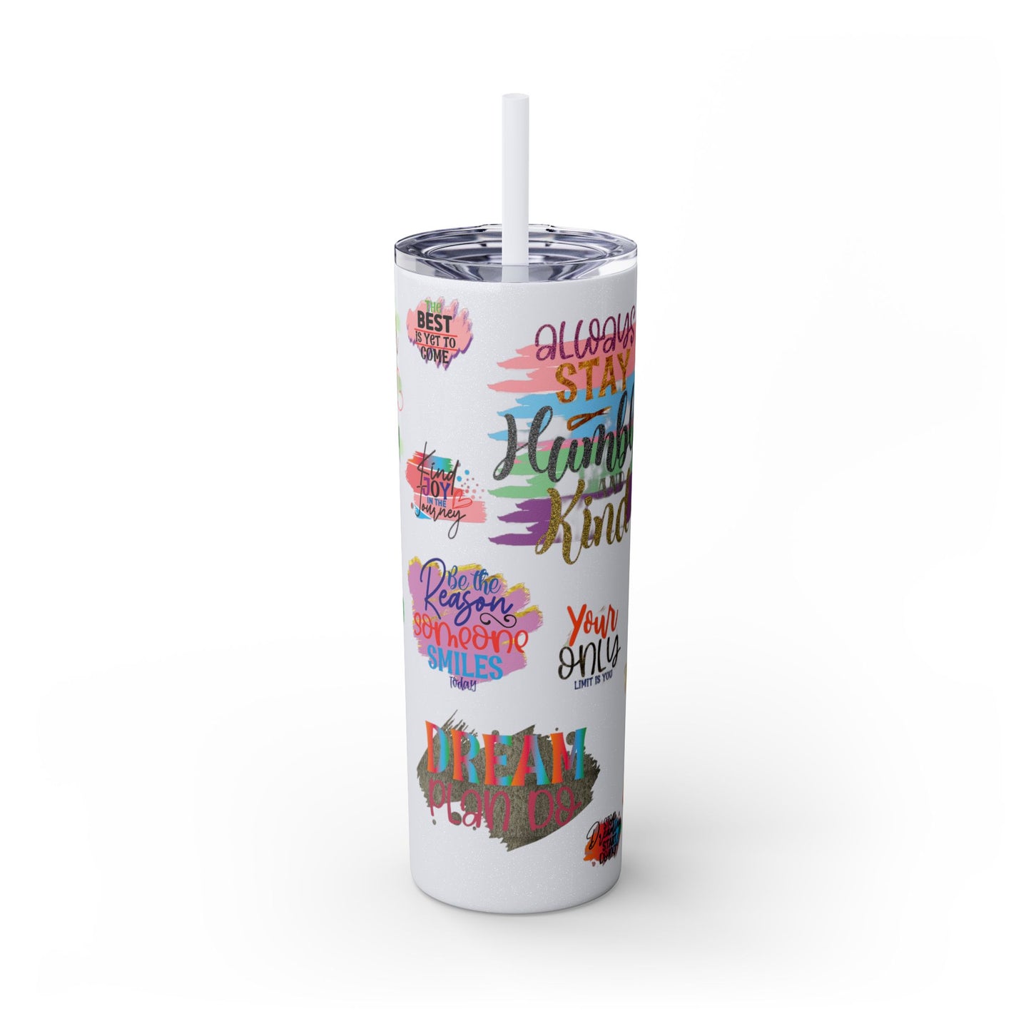 Skinny Tumbler with Straw, 20oz