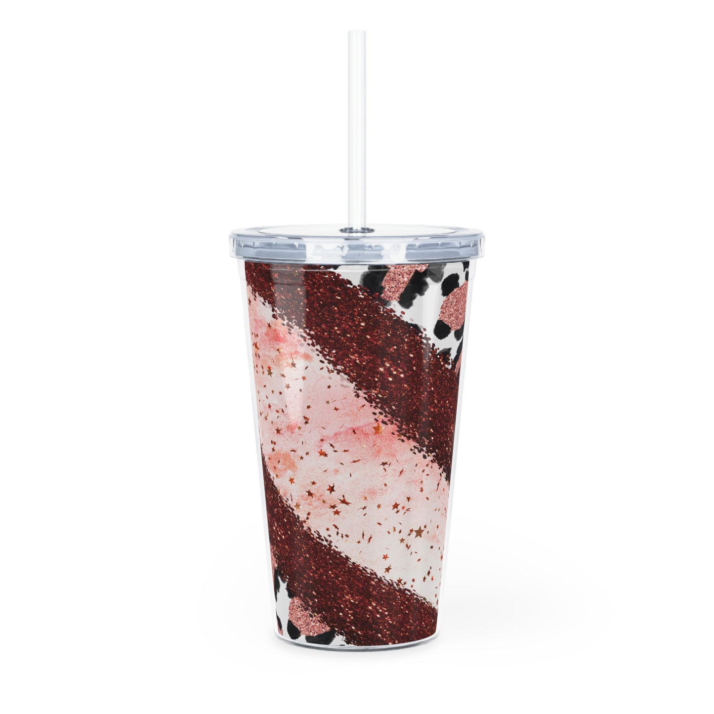 Plastic Tumbler with Straw